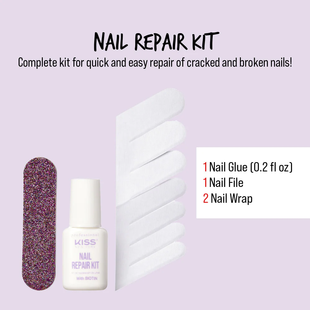 Kiss New York Nail Treatment - Nail Repair Kit For Damaged Or Weak Nails - Image 2