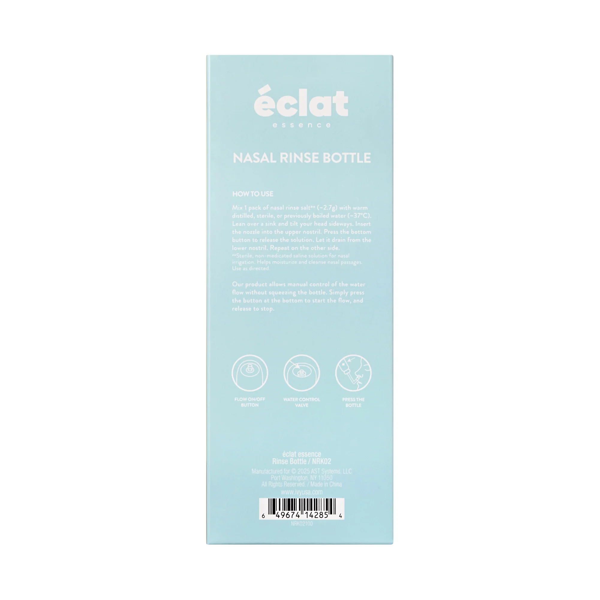 éclat Nasal Rinse Kit – Gentle Pressure Nasal Irrigation with Smart Flow Control - Image 17