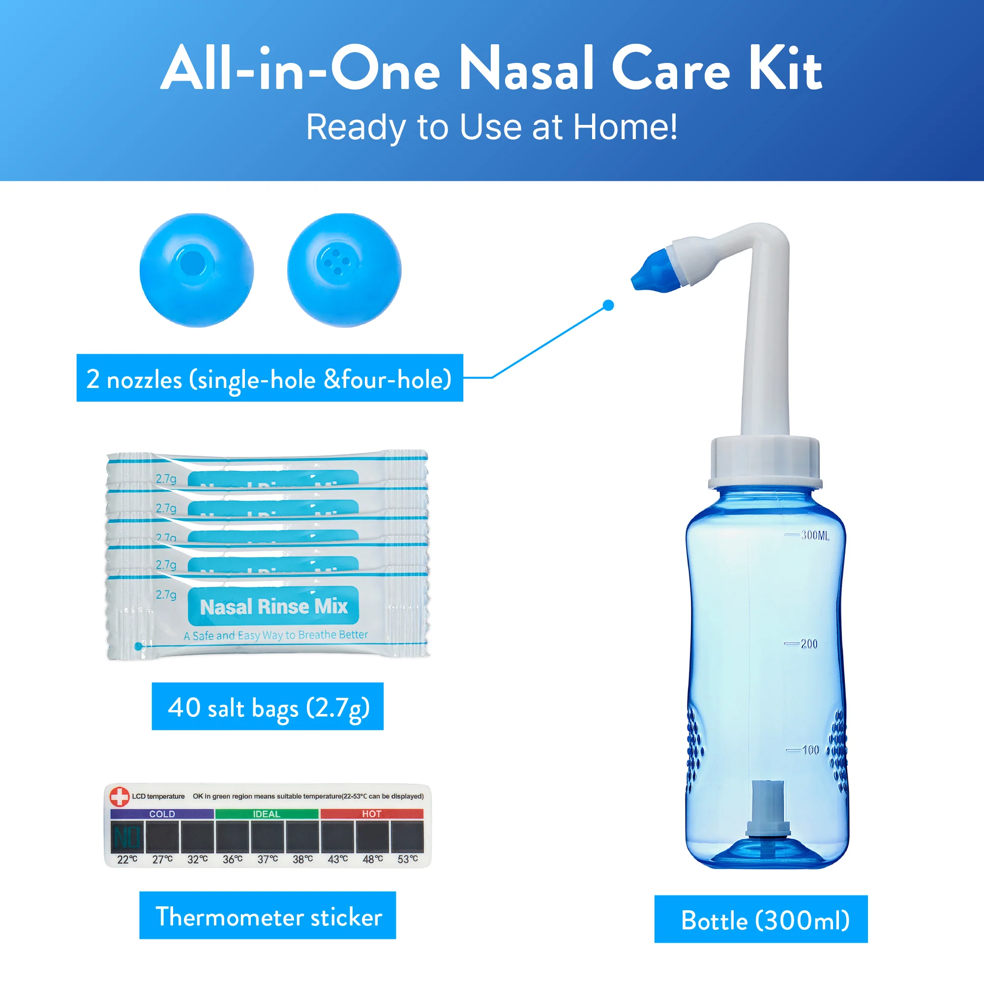 éclat Nasal Rinse Kit – Gentle Pressure Nasal Irrigation with Smart Flow Control - Image 24