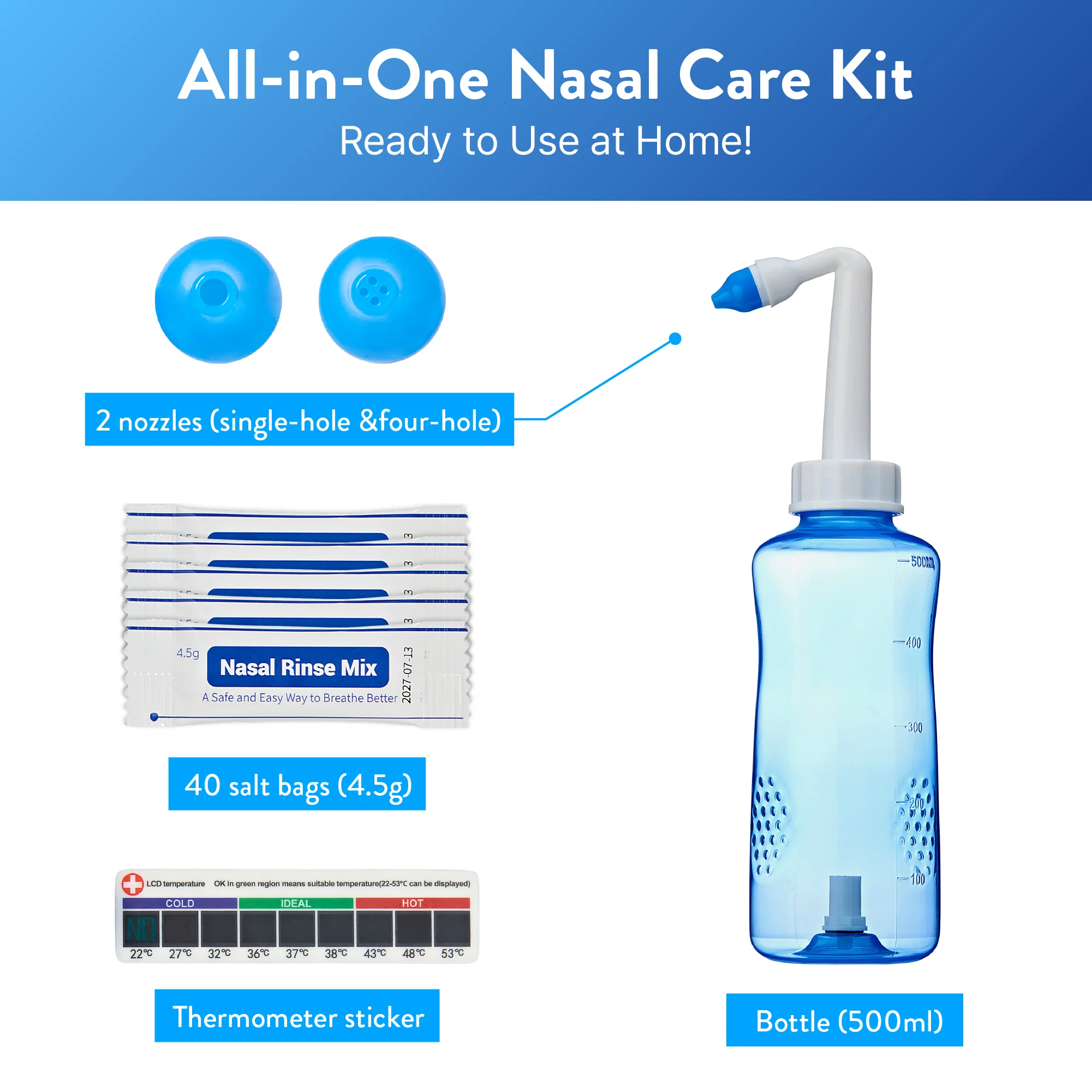 éclat Nasal Rinse Kit – Gentle Pressure Nasal Irrigation with Smart Flow Control - Image 33