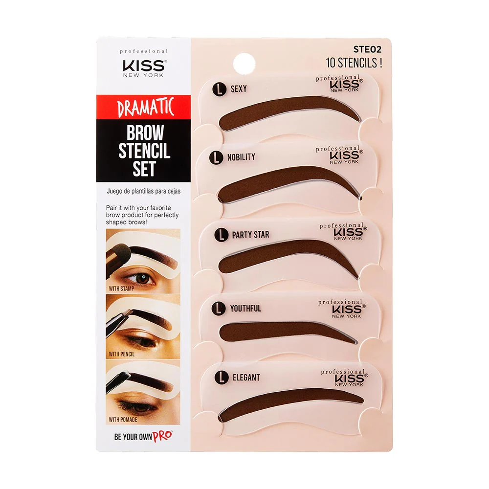 Kiss New York Natural Brow Stencil Set - Image 5