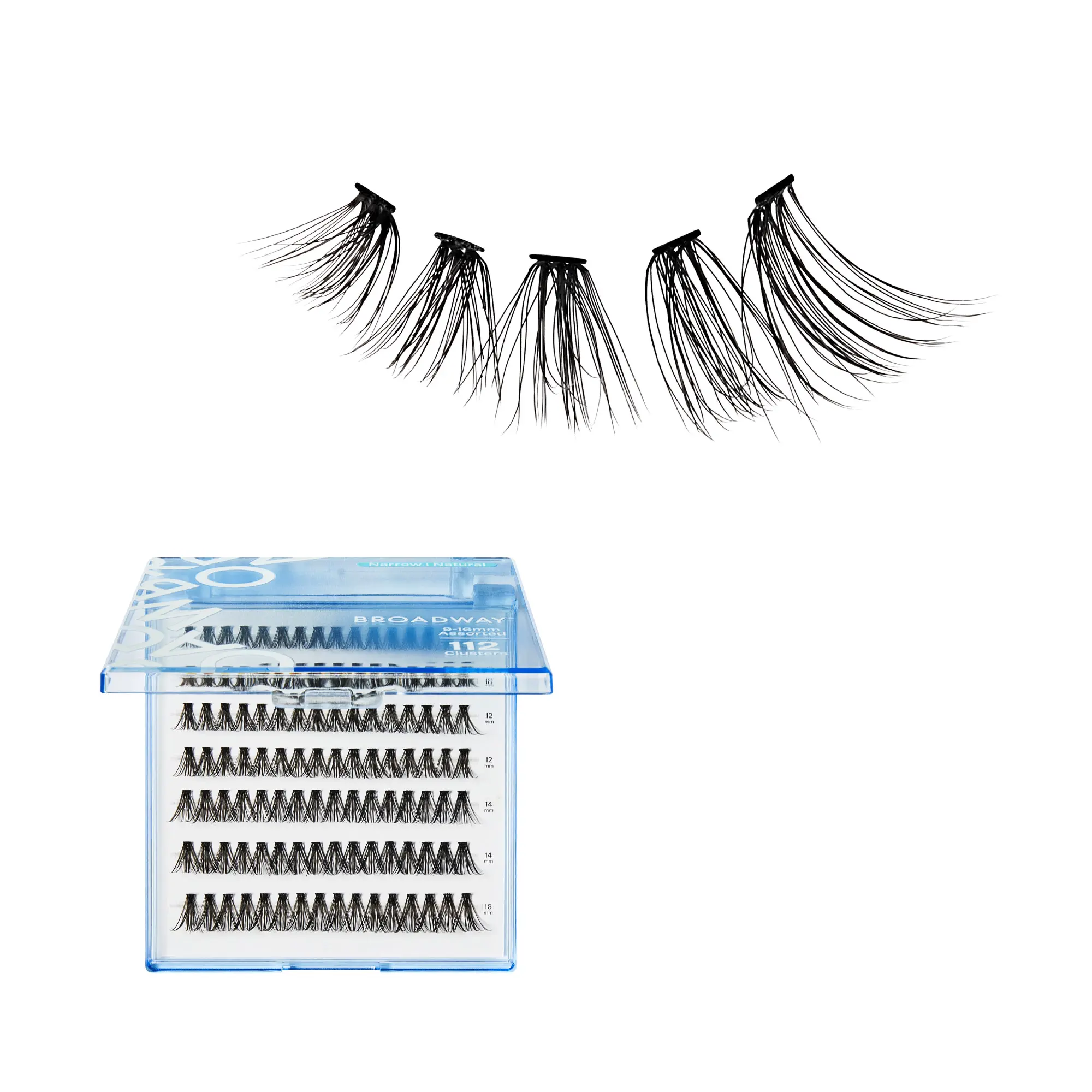 Broadway Natural DIY Cluster Lashes - Customizable Lash Extensions (70-140pcs) - Image 100
