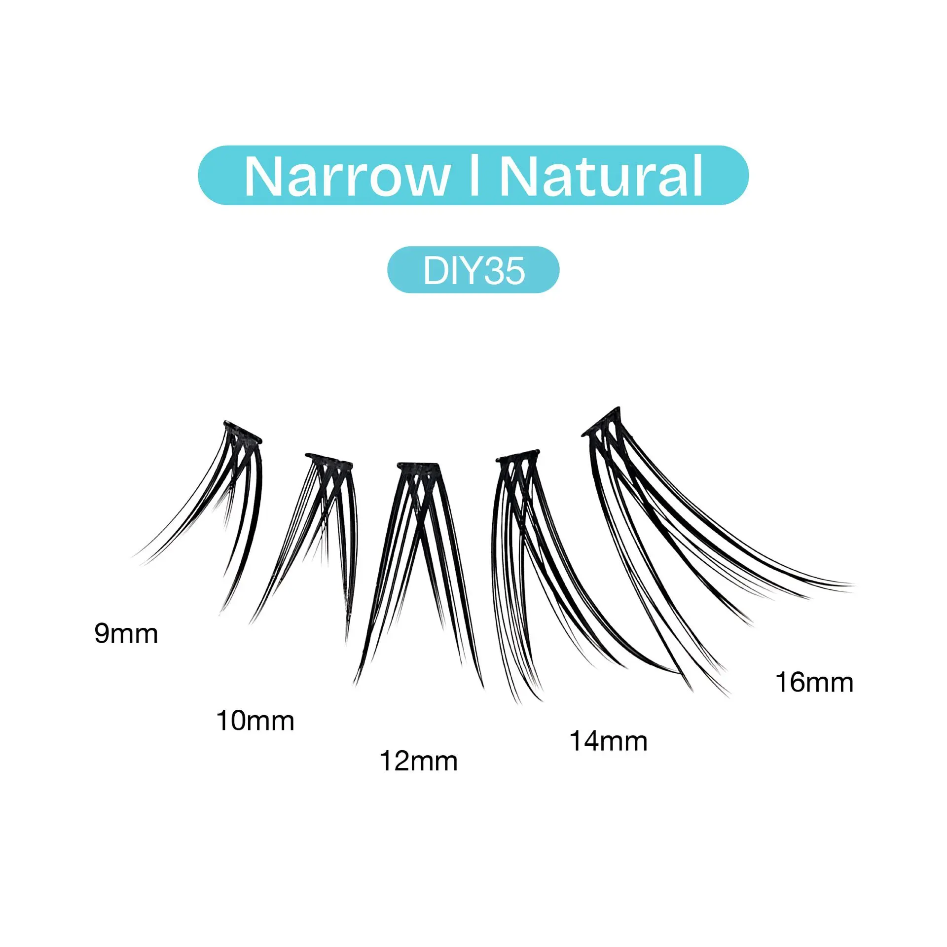 Broadway Natural DIY Cluster Lashes - Customizable Lash Extensions (70-140pcs) - Image 102