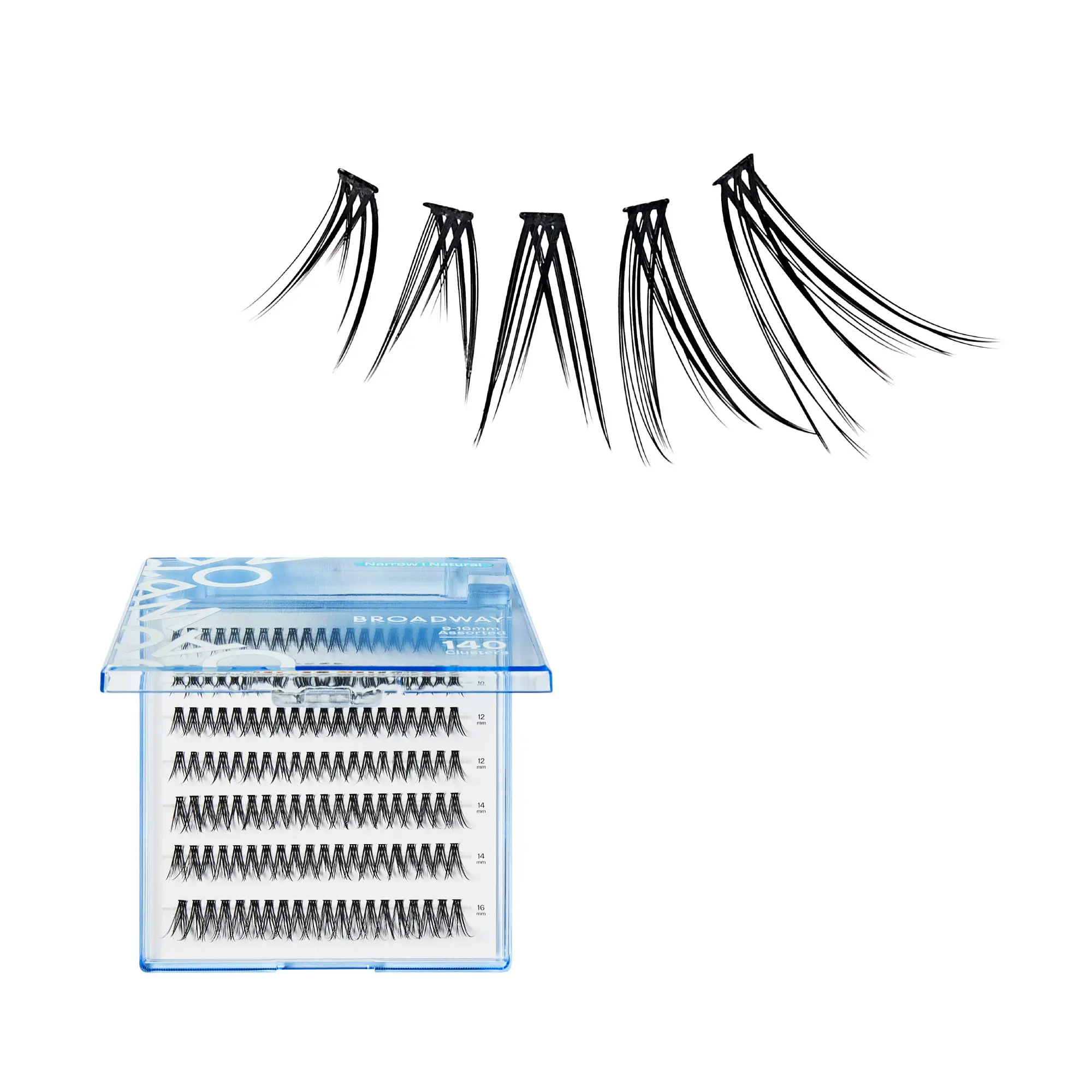 Broadway Natural DIY Cluster Lashes - Customizable Lash Extensions (70-140pcs) - Image 107