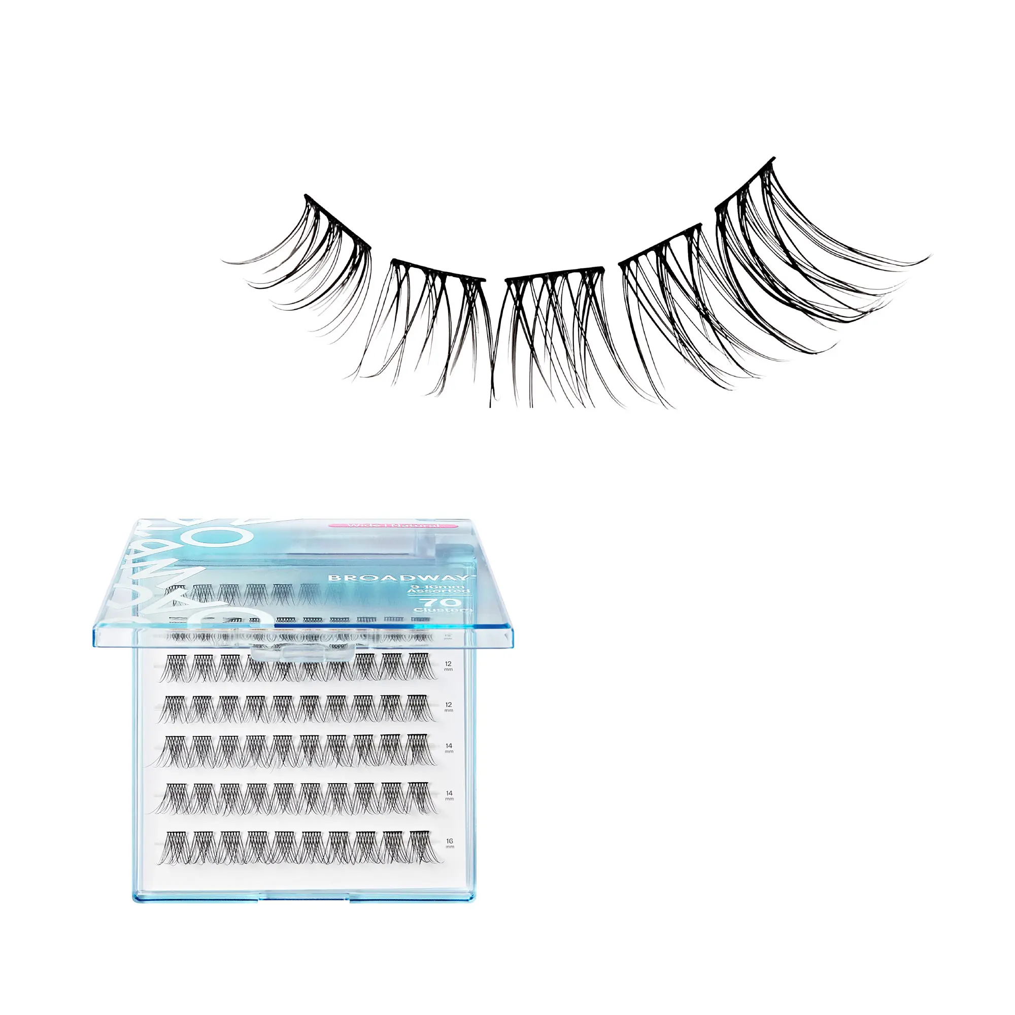 Broadway Natural DIY Cluster Lashes - Customizable Lash Extensions (70-140pcs) - Image 15