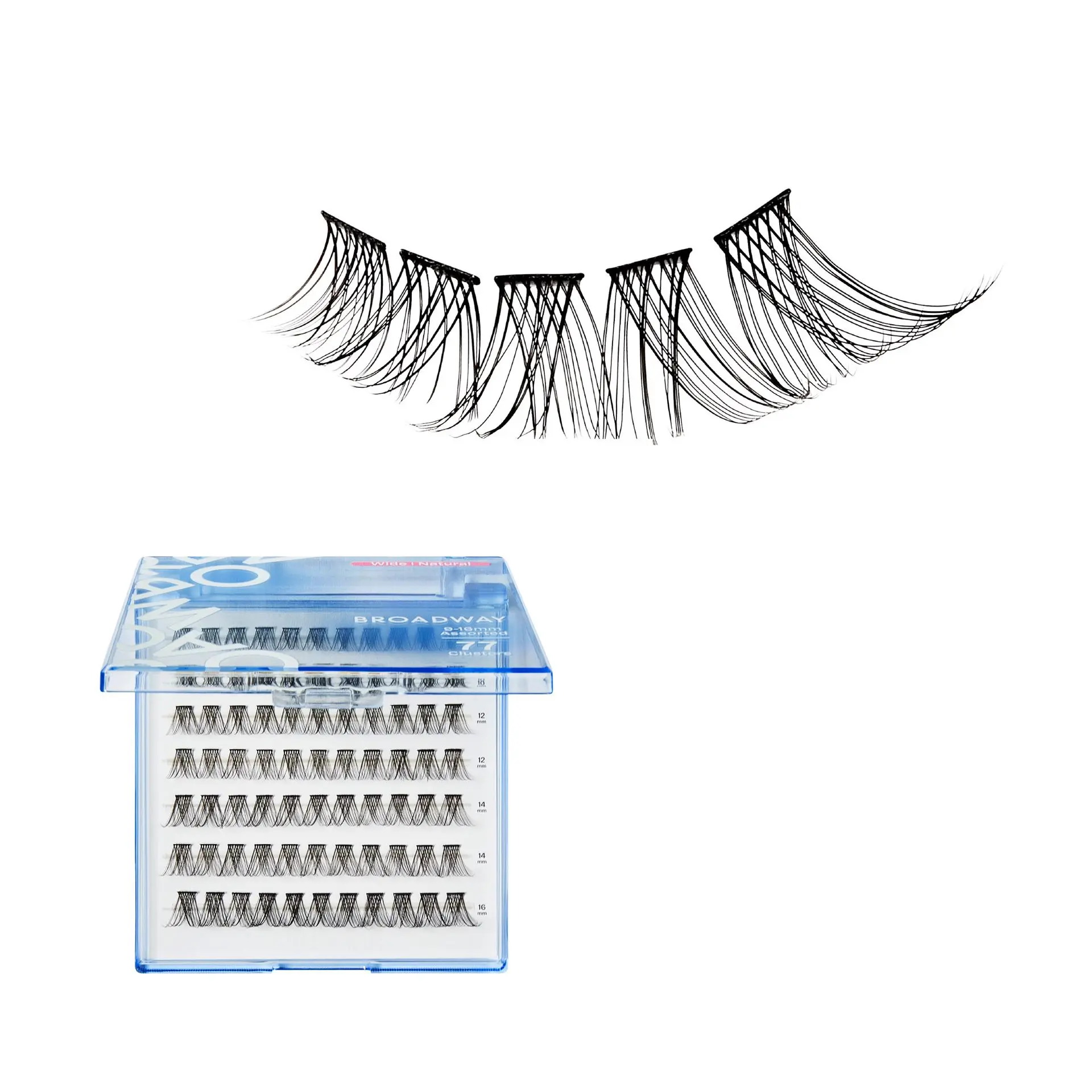 Broadway Natural DIY Cluster Lashes - Customizable Lash Extensions (70-140pcs) - Image 22