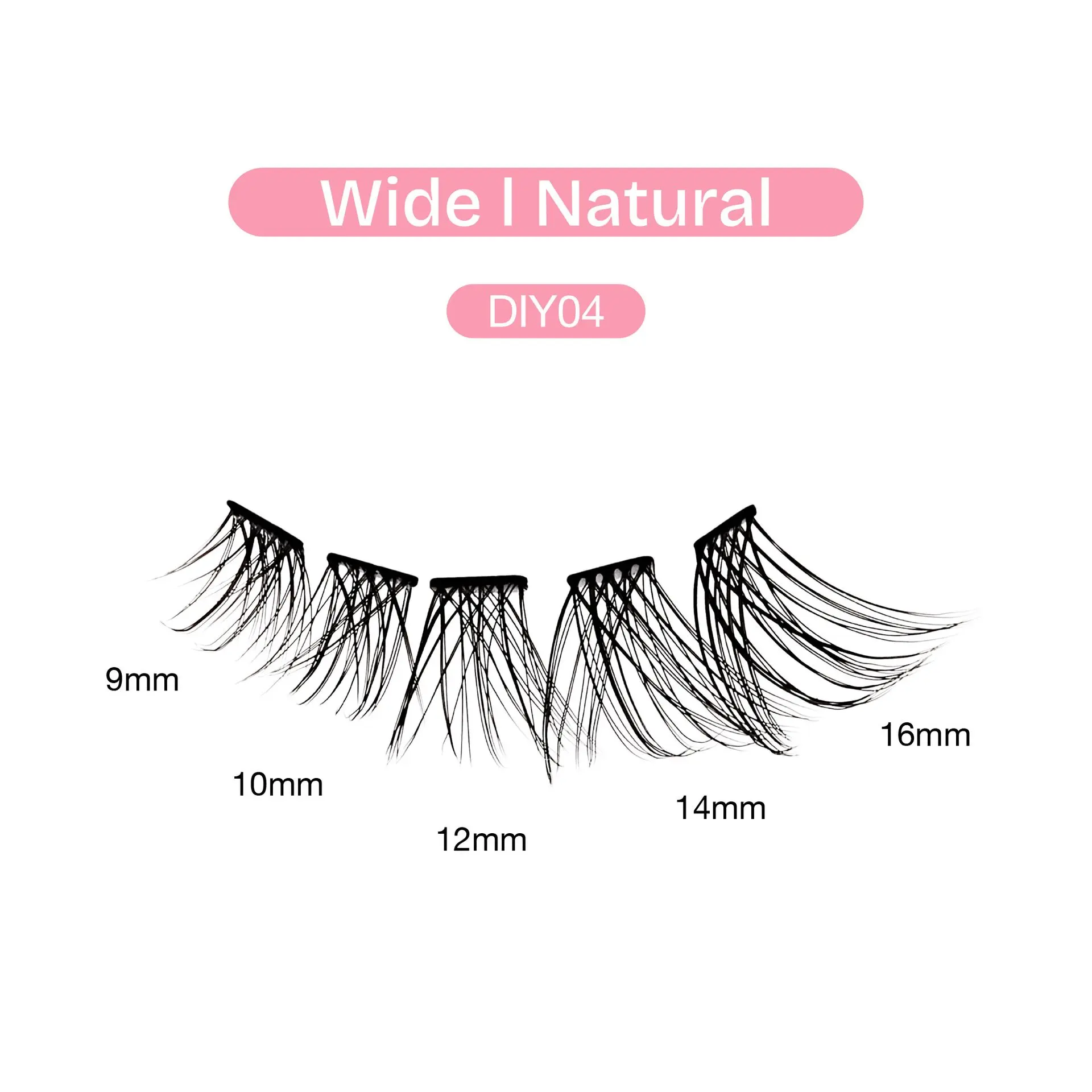 Broadway Natural DIY Cluster Lashes - Customizable Lash Extensions (70-140pcs) - Image 25
