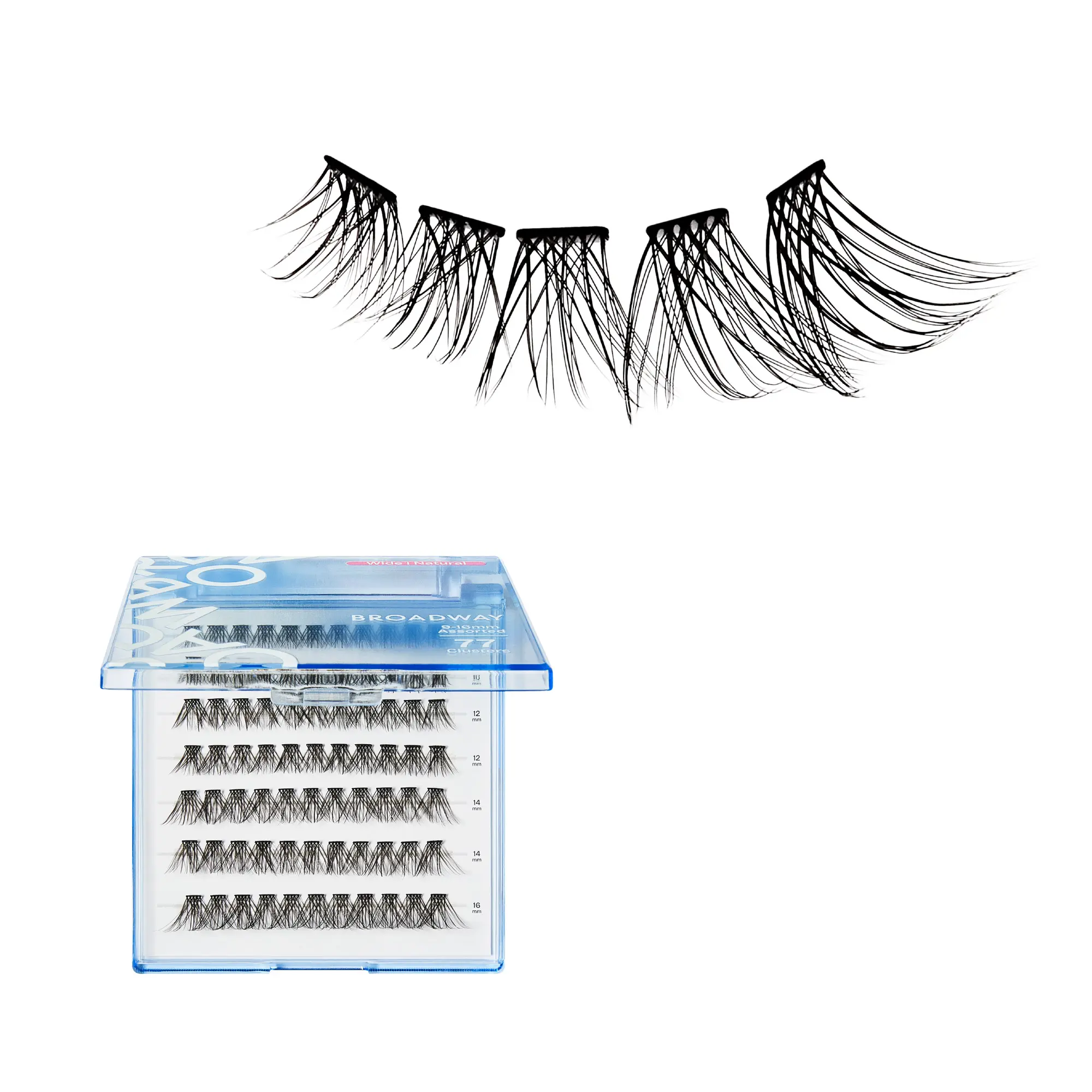 Broadway Natural DIY Cluster Lashes - Customizable Lash Extensions (70-140pcs) - Image 30