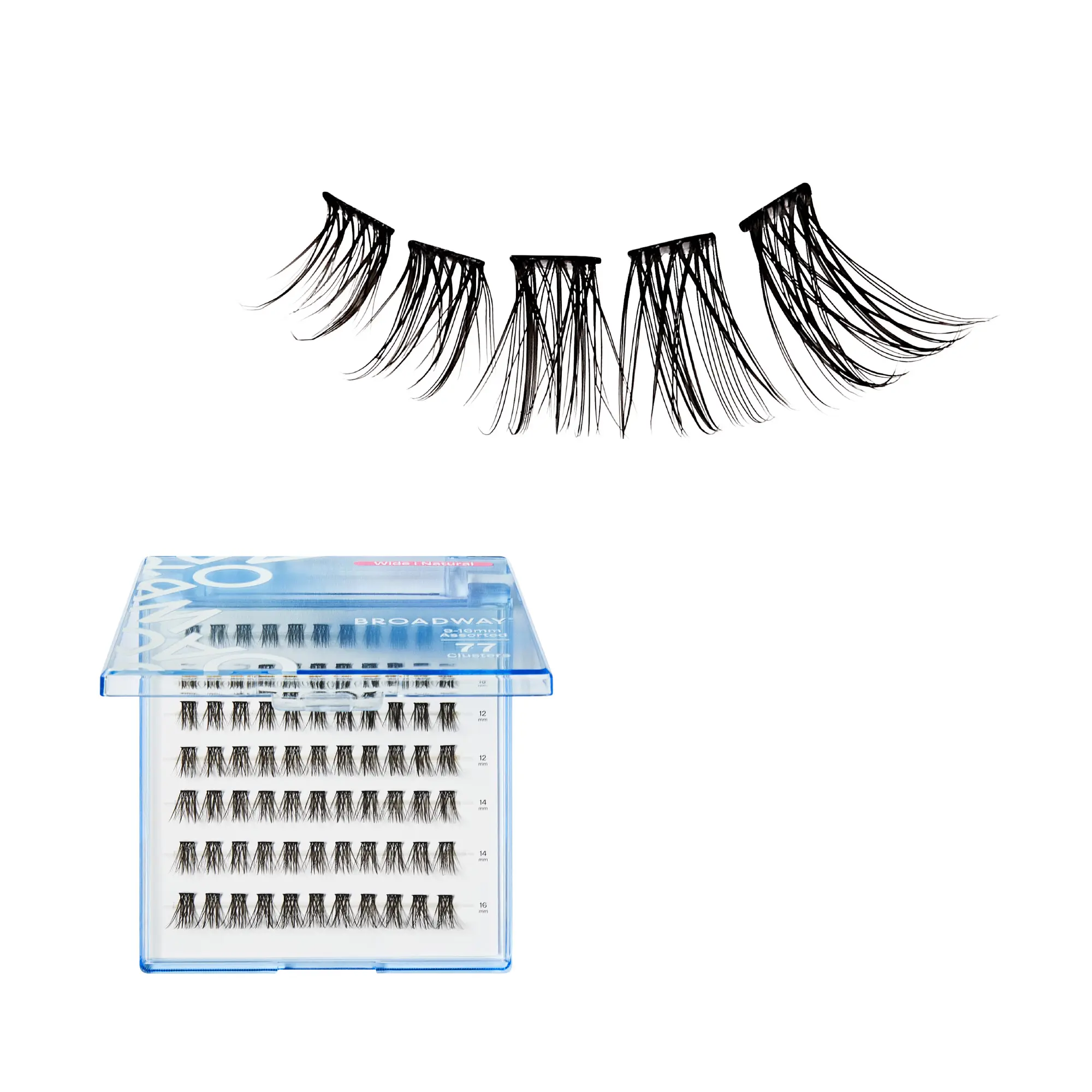 Broadway Natural DIY Cluster Lashes - Customizable Lash Extensions (70-140pcs) - Image 37
