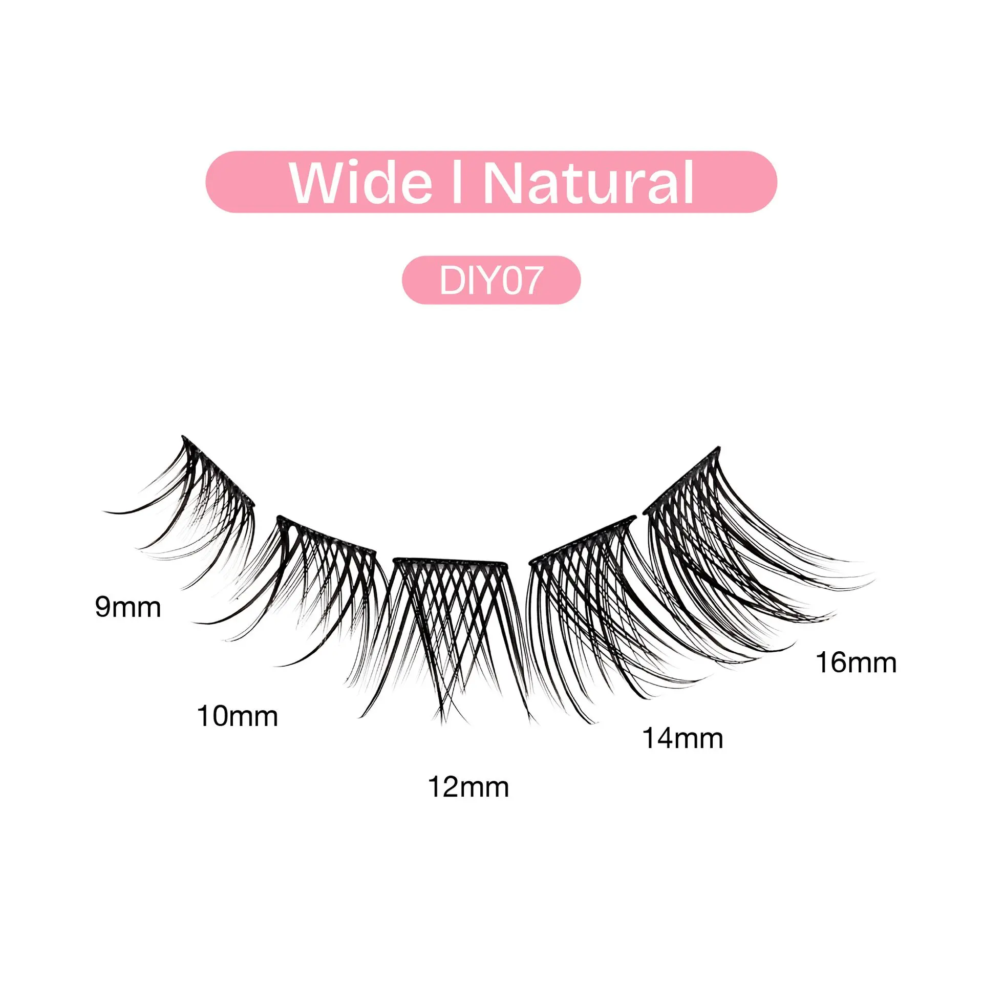 Broadway Natural DIY Cluster Lashes - Customizable Lash Extensions (70-140pcs) - Image 46