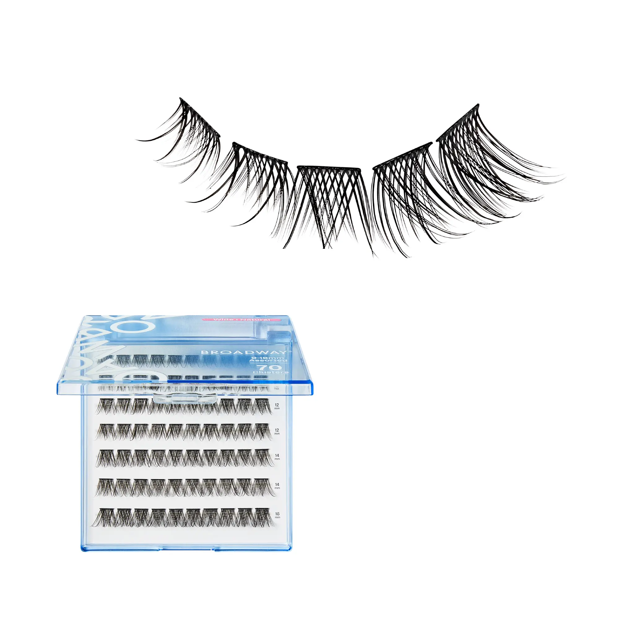 Broadway Natural DIY Cluster Lashes - Customizable Lash Extensions (70-140pcs) - Image 51