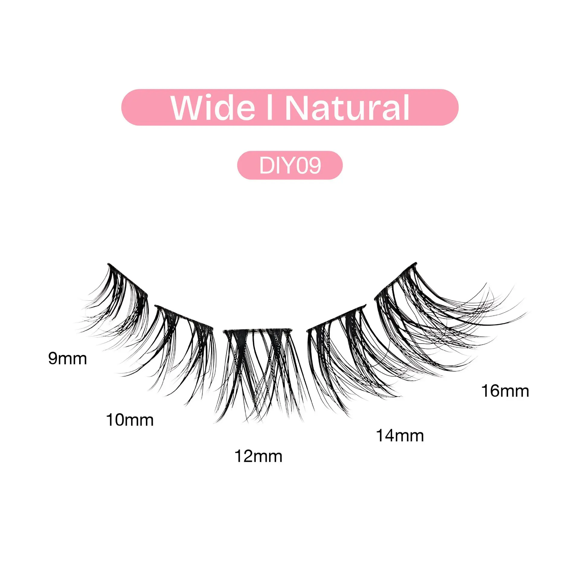 Broadway Natural DIY Cluster Lashes - Customizable Lash Extensions (70-140pcs) - Image 60