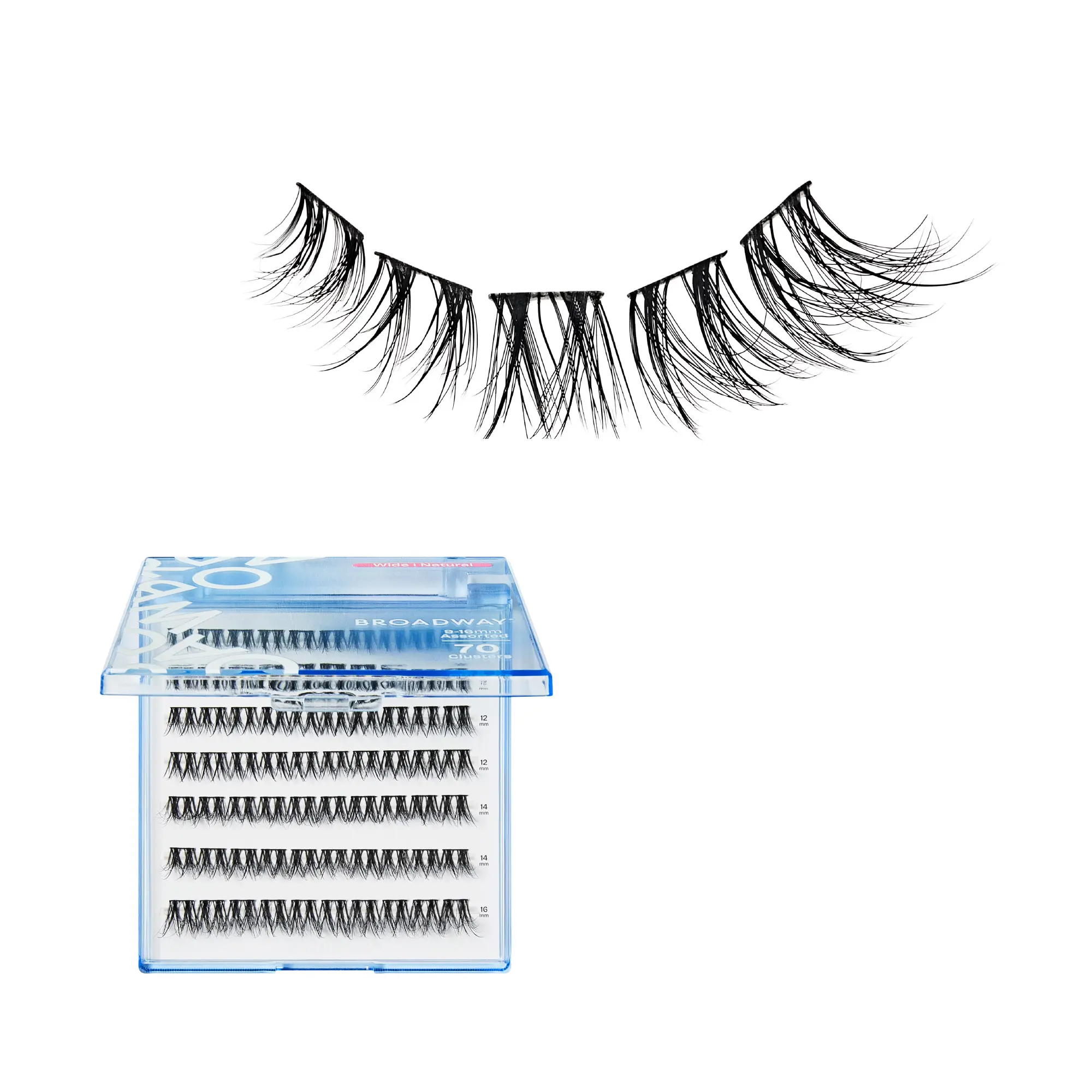 Broadway Natural DIY Cluster Lashes - Customizable Lash Extensions (70-140pcs) - Image 65