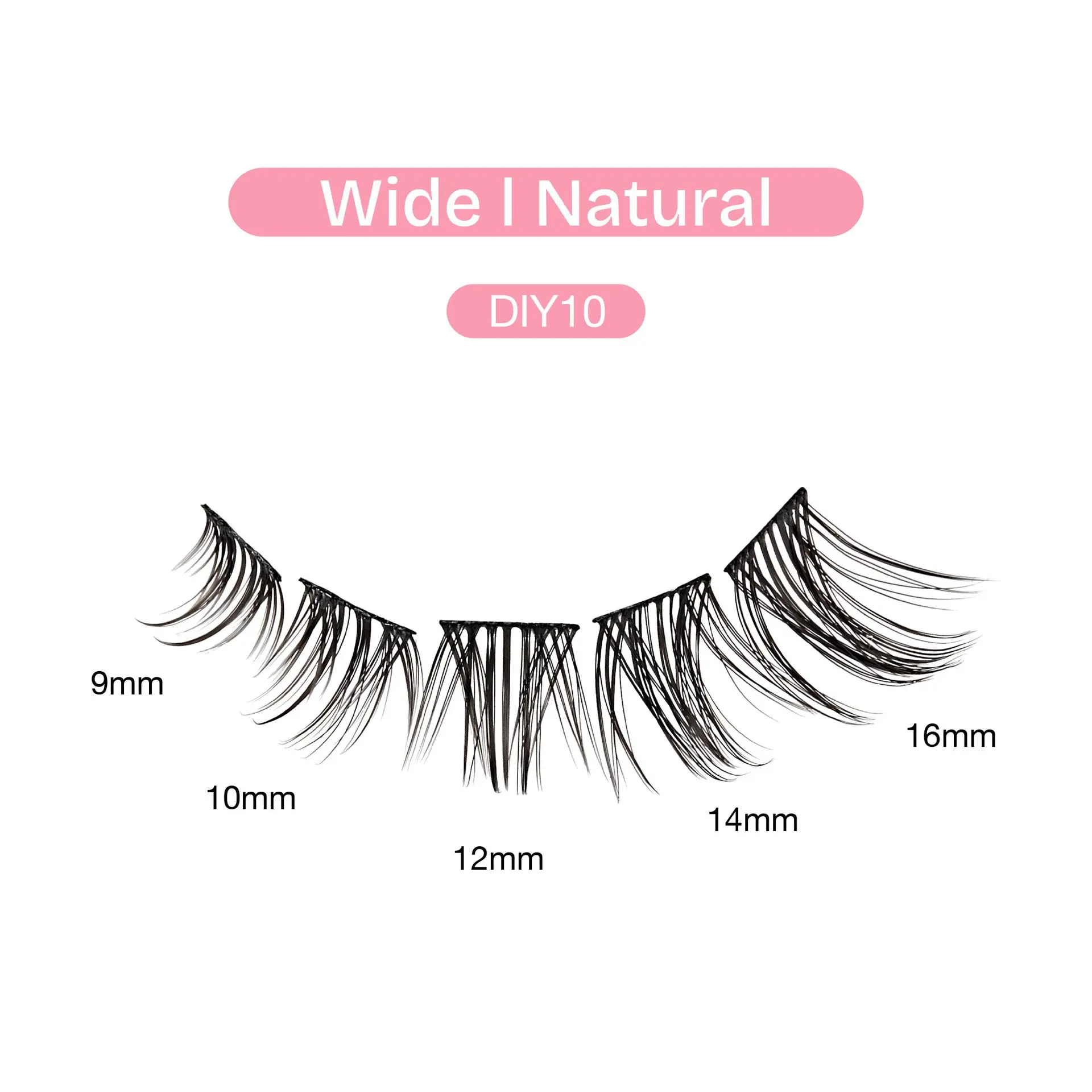 Broadway Natural DIY Cluster Lashes - Customizable Lash Extensions (70-140pcs) - Image 67