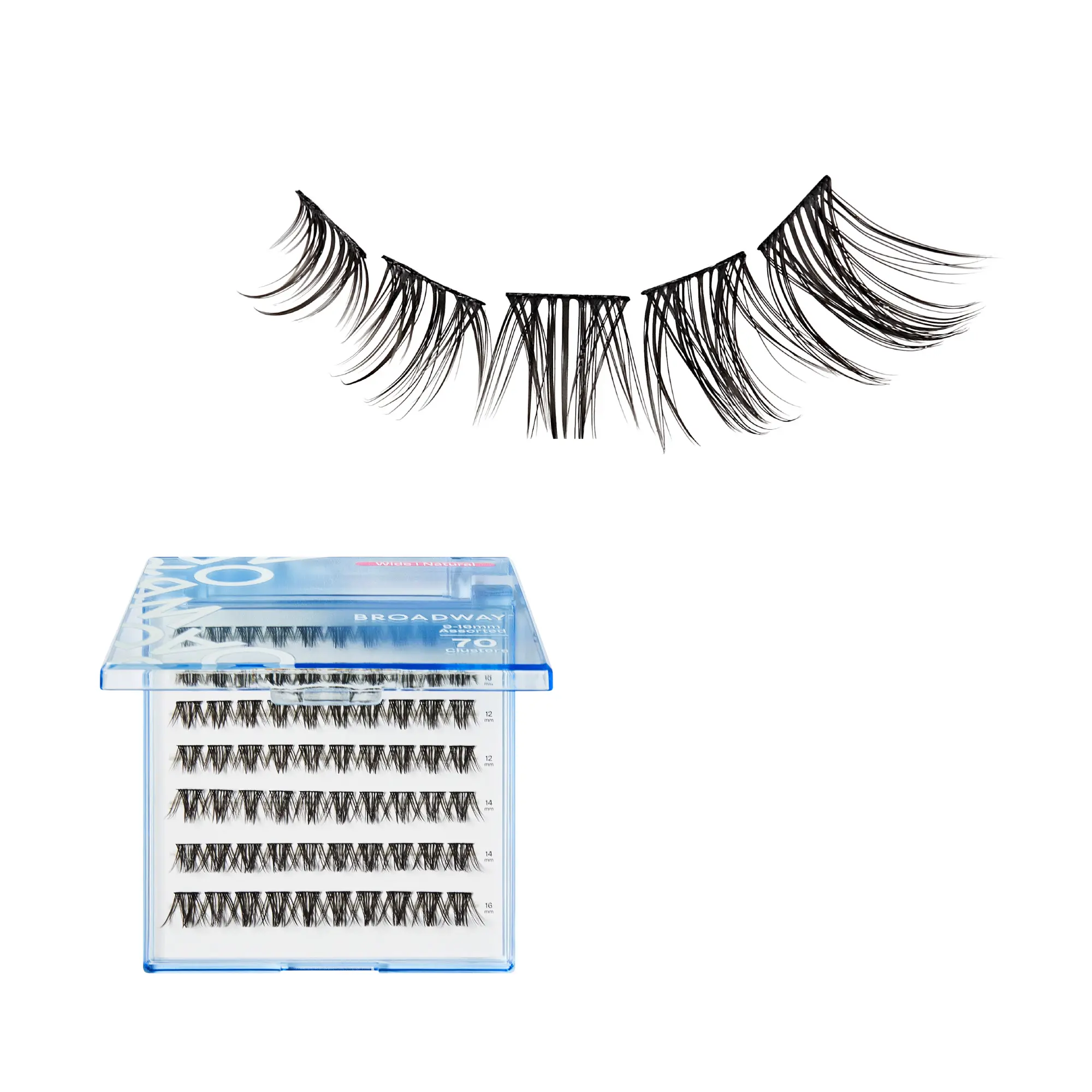 Broadway Natural DIY Cluster Lashes - Customizable Lash Extensions (70-140pcs) - Image 72