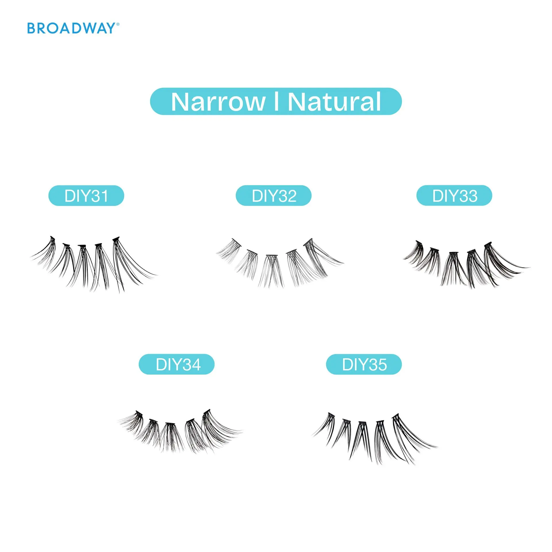 Broadway Natural DIY Cluster Lashes - Customizable Lash Extensions (70-140pcs) - Image 75