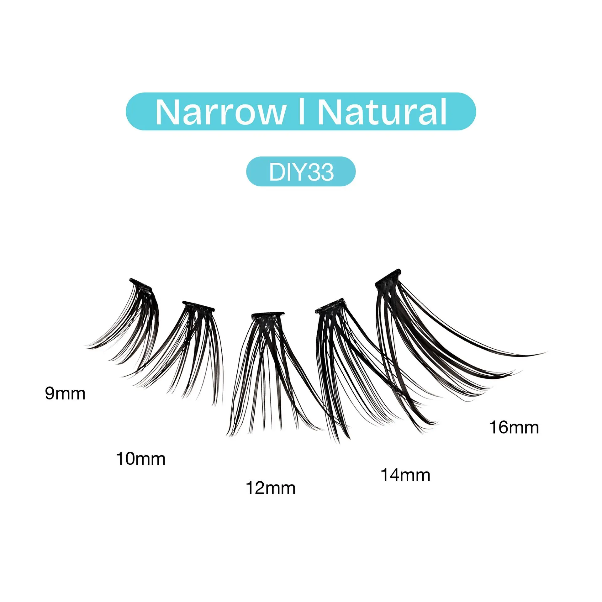 Broadway Natural DIY Cluster Lashes - Customizable Lash Extensions (70-140pcs) - Image 88