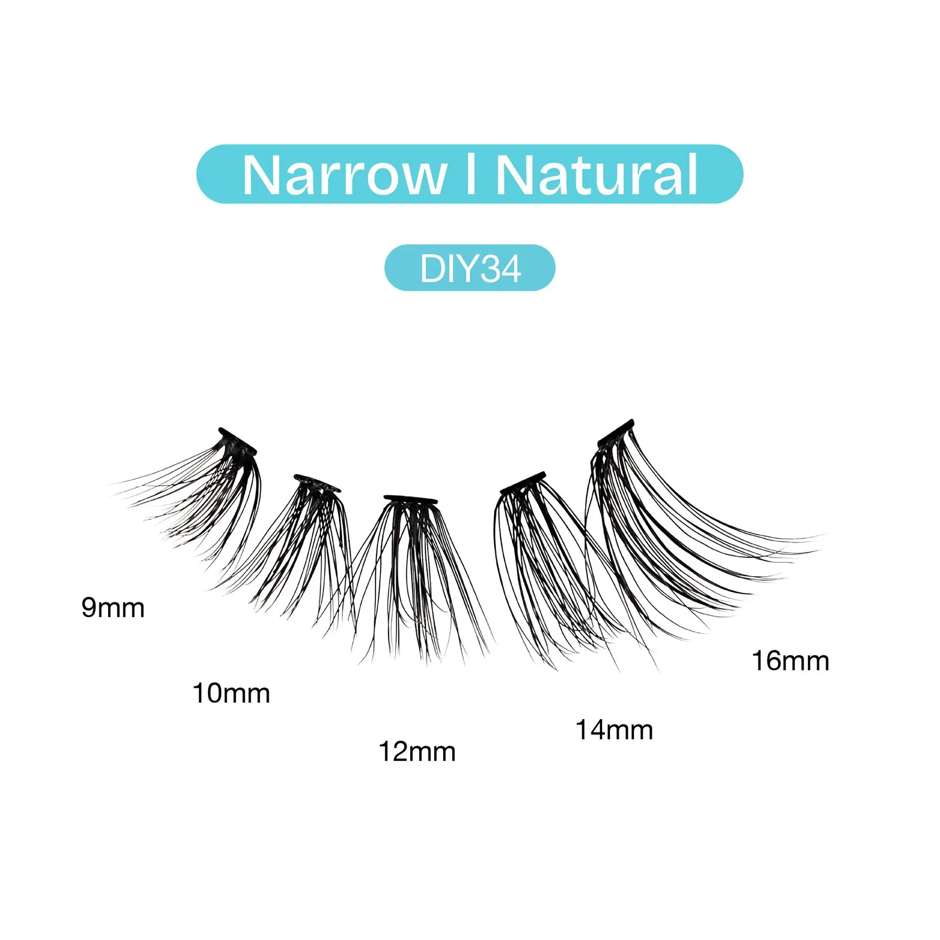 Broadway Natural DIY Cluster Lashes - Customizable Lash Extensions (70-140pcs) - Image 95