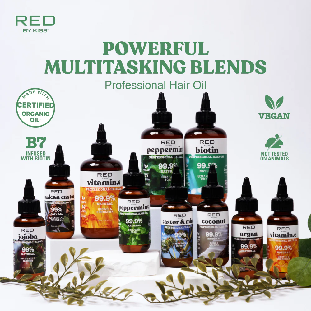 RED by KISS Natural Hair Oil - Castor & Mint - Image 6