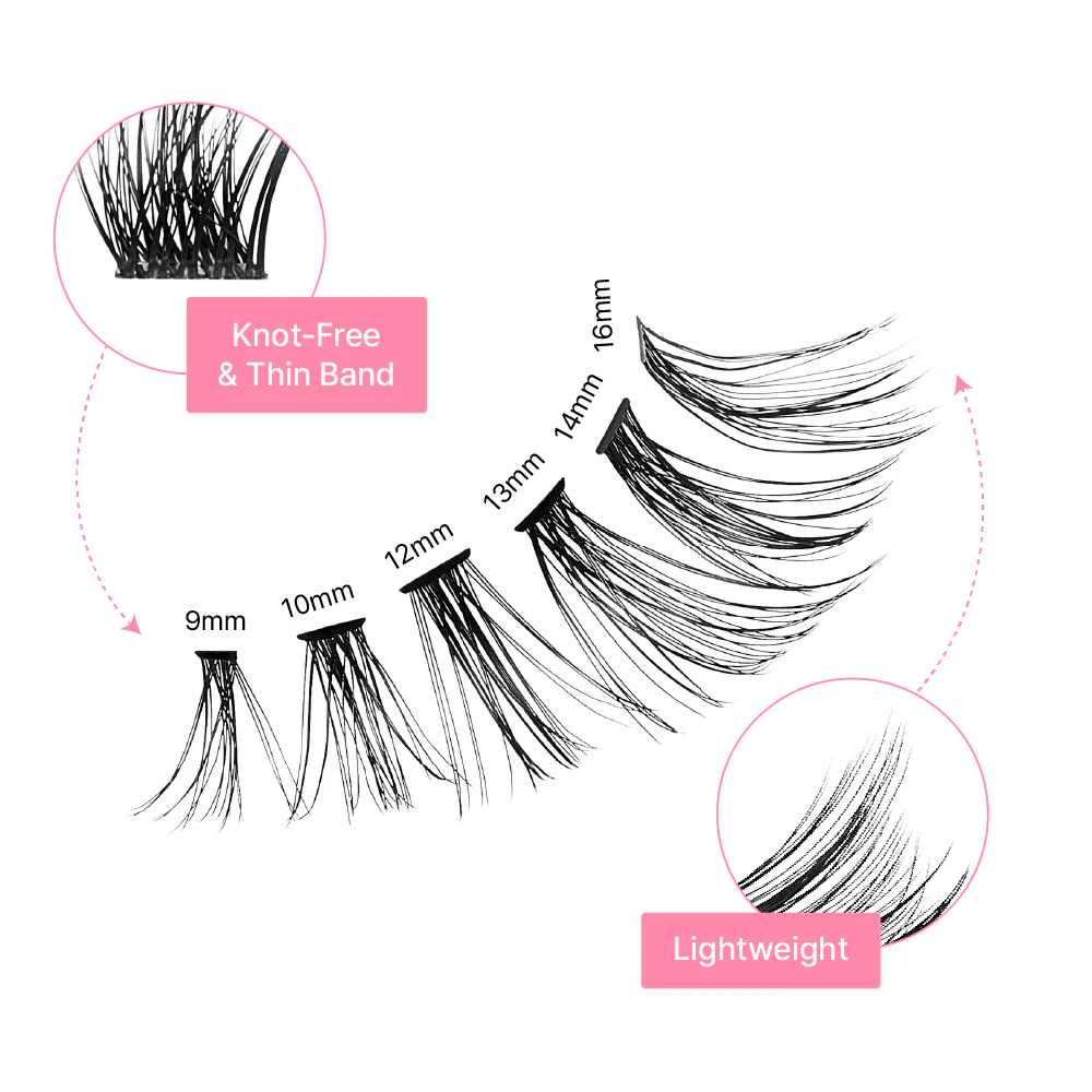 Vie Vie Natural Wispy Narrow Cluster Lashes 120pcs - Image 14