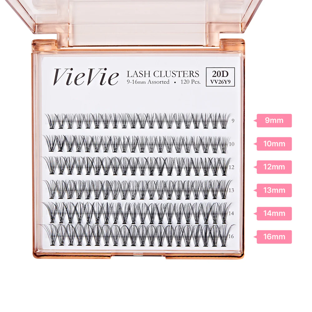 Vie Vie Natural Wispy Narrow Cluster Lashes 120pcs - Image 3