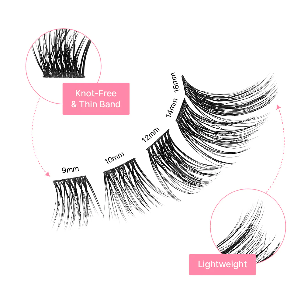 Vie Vie Natural Wispy Wide Band Cluster Lashes 72pcs - Image 20