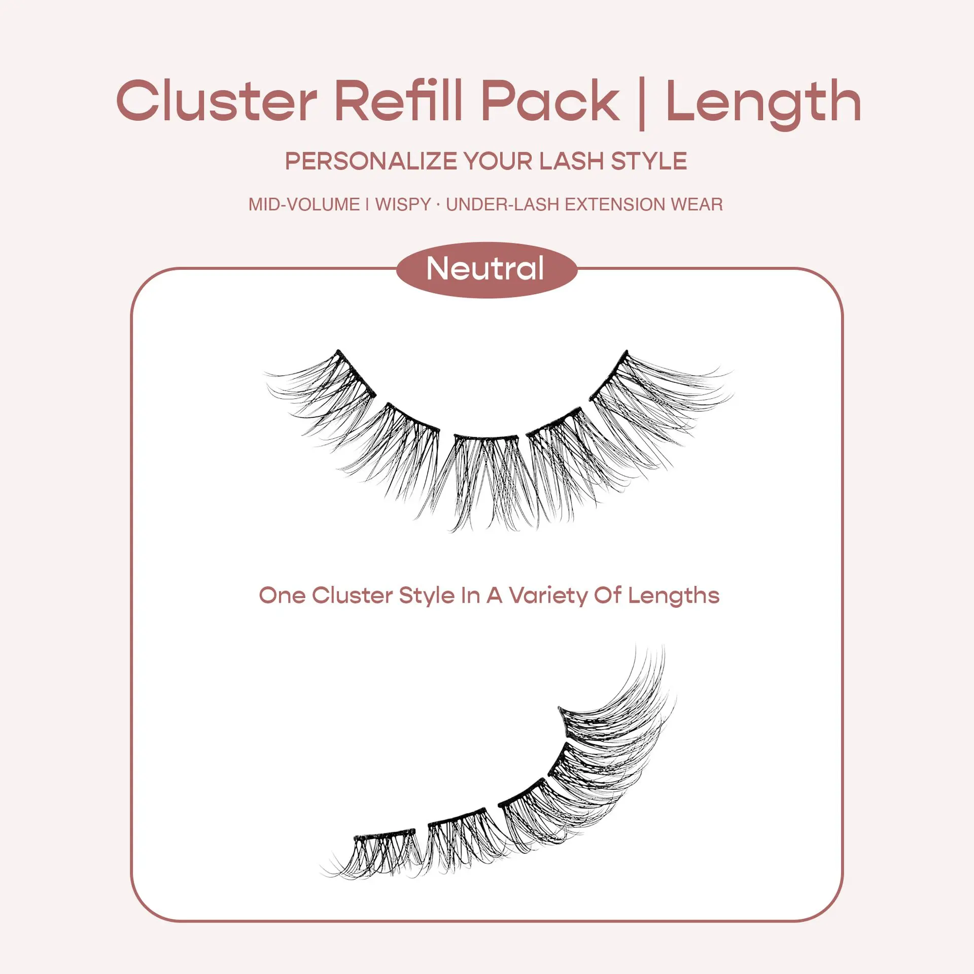 I-ENVY Neutral Cluster Palette Refill Pack - Length - Image 11