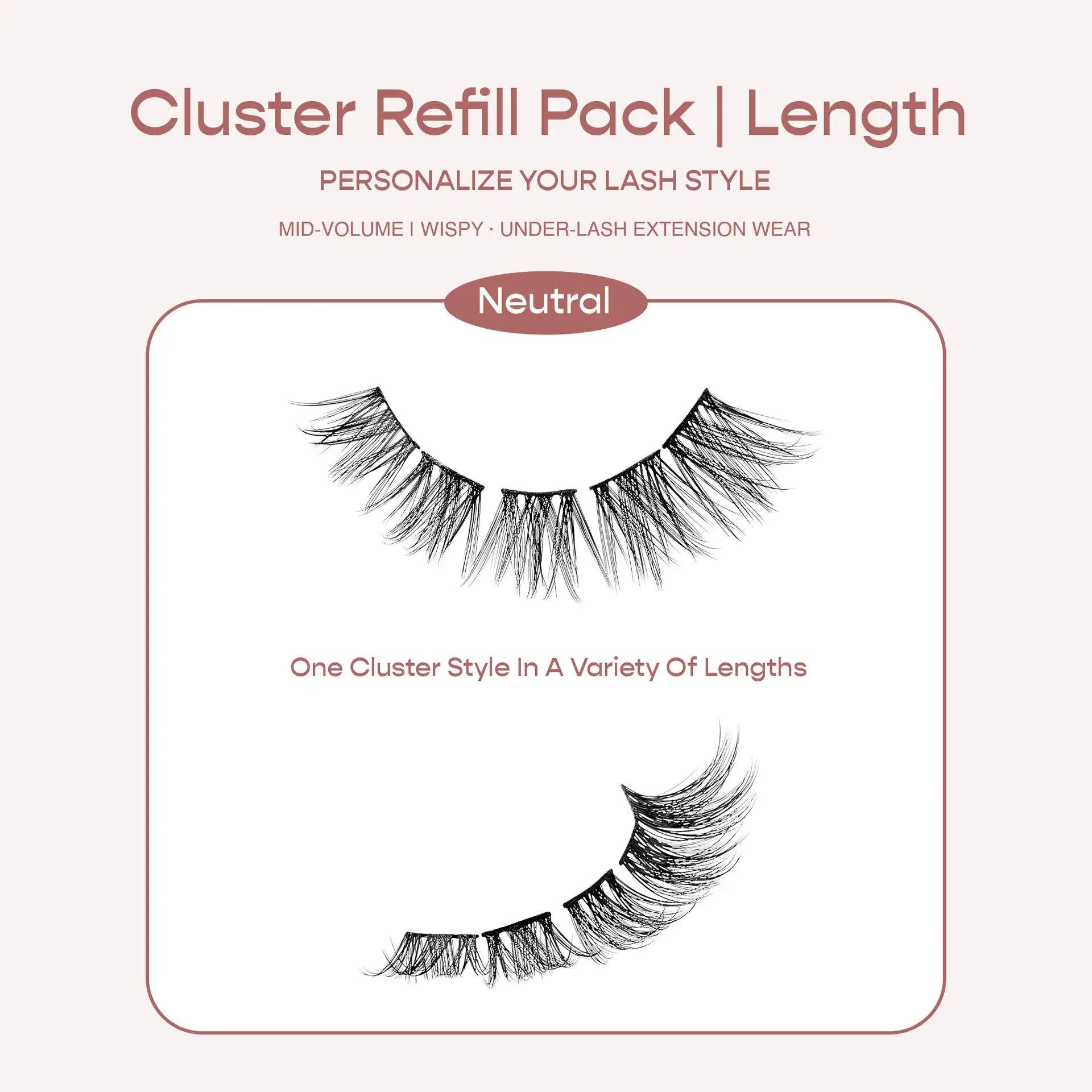 I-ENVY Neutral Cluster Palette Refill Pack - Length - Image 19