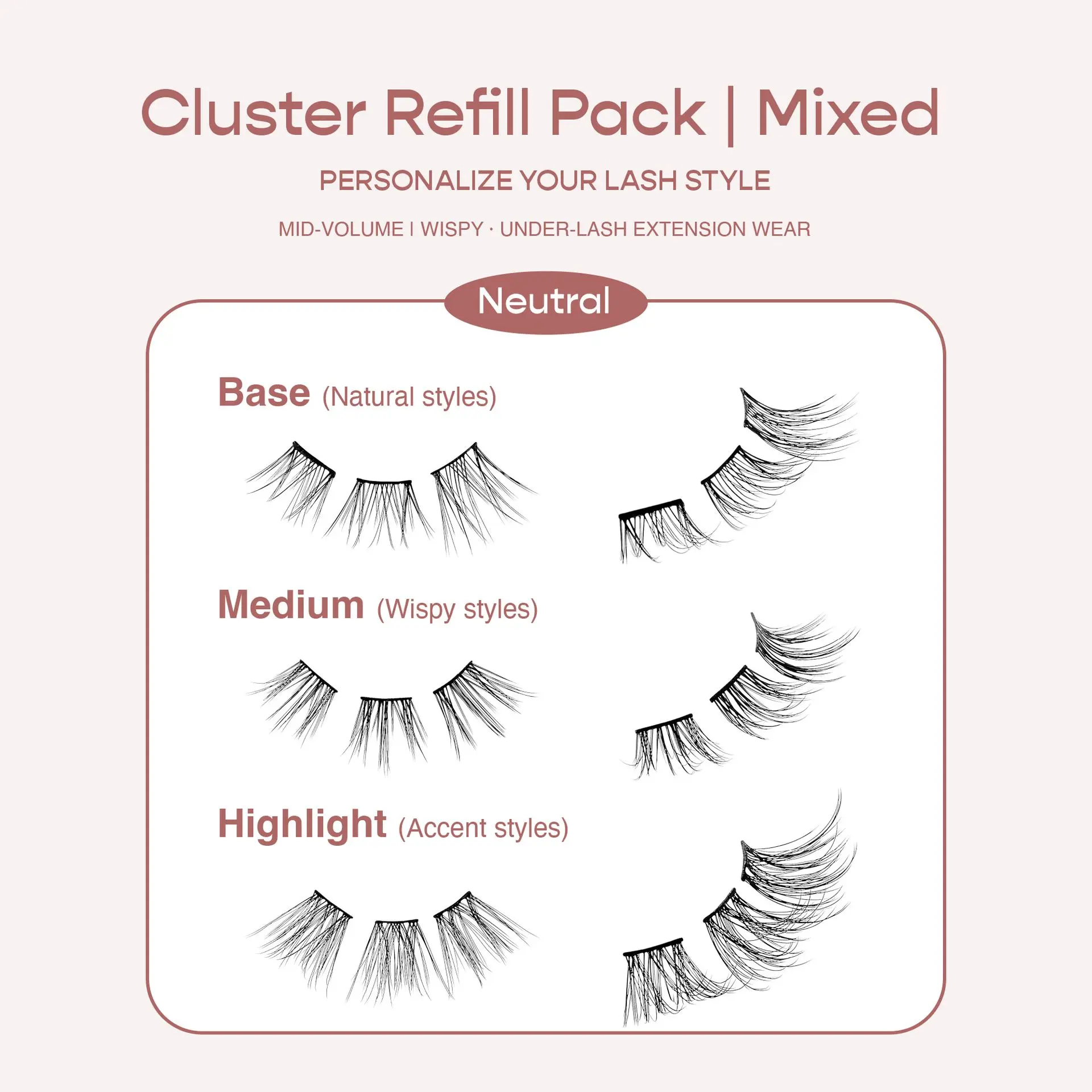 I-ENVY Neutral Cluster Palette Refill Pack - Mixed - Image 11