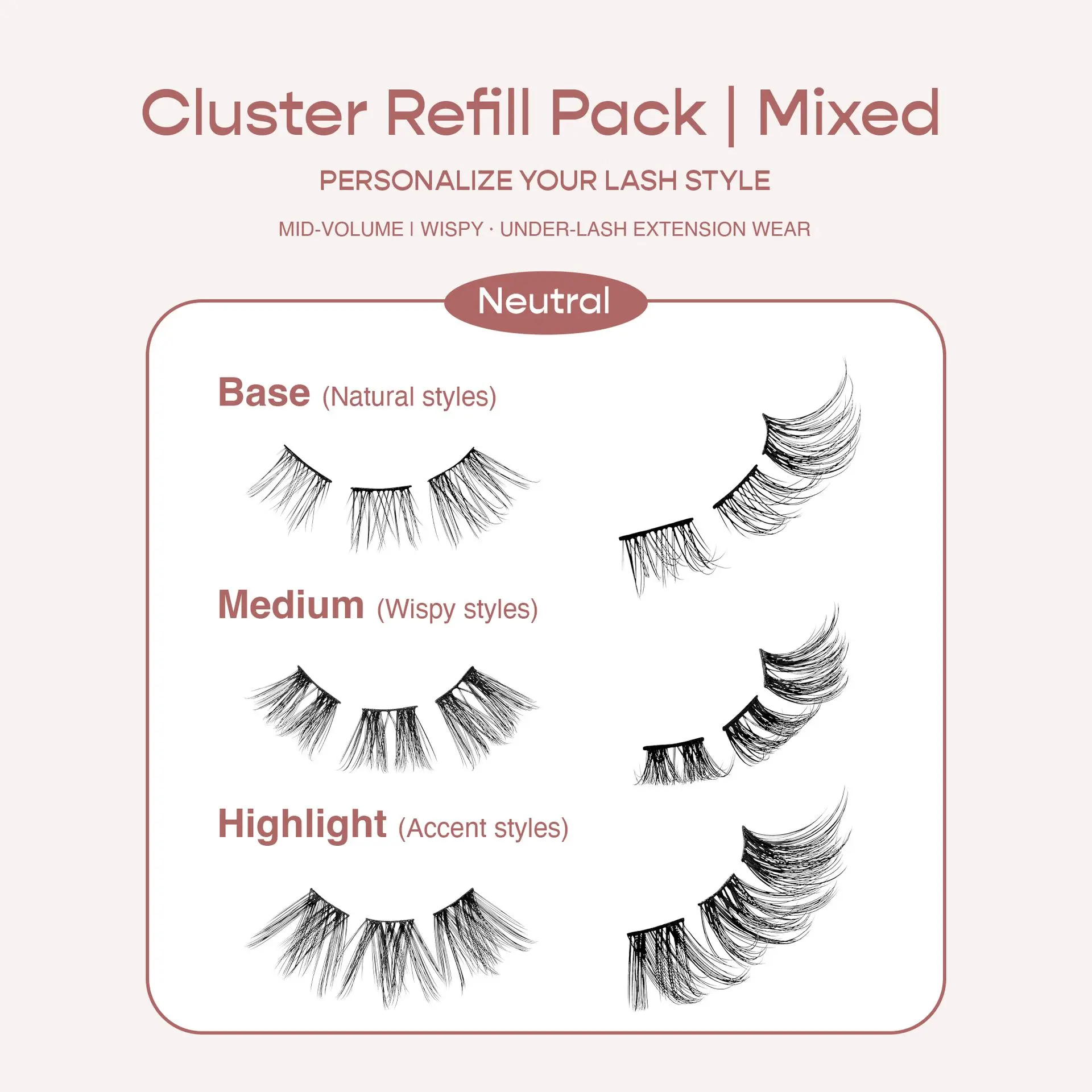 I-ENVY Neutral Cluster Palette Refill Pack - Mixed - Image 19