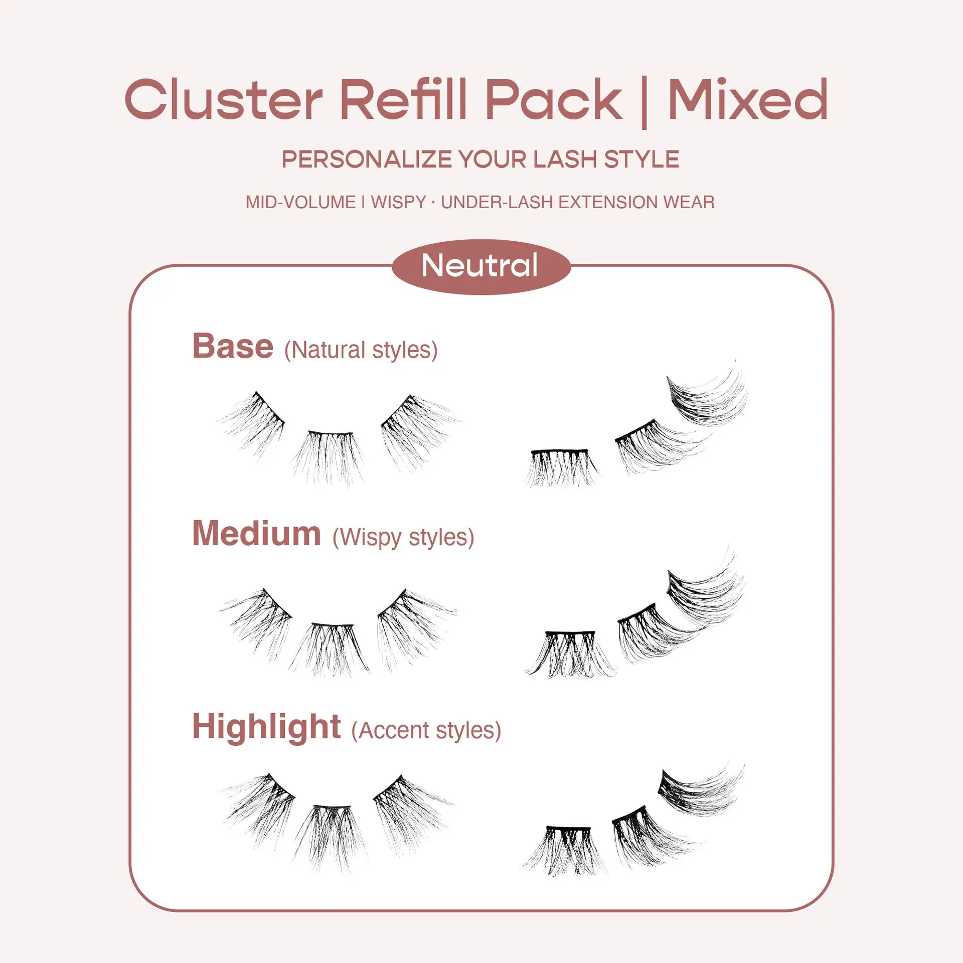 I-ENVY Neutral Cluster Palette Refill Pack - Mixed - Image 4