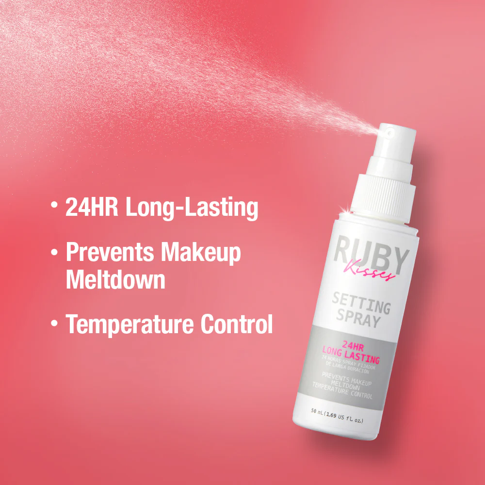 Ruby Kisses Never Touch Up Setting Spray - 24HR Long Lasting - Image 3