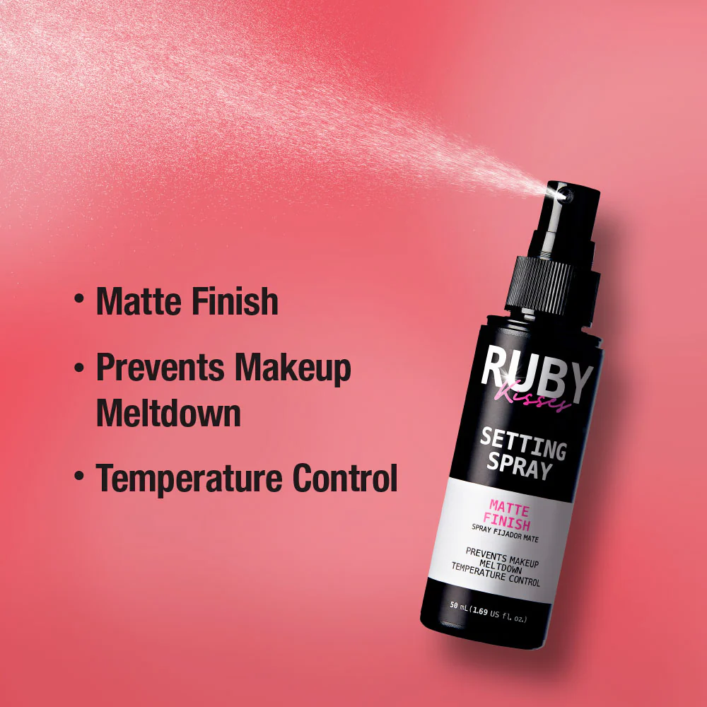 Ruby Kisses Never Touch Up Setting Spray - Matte Finish - Image 3