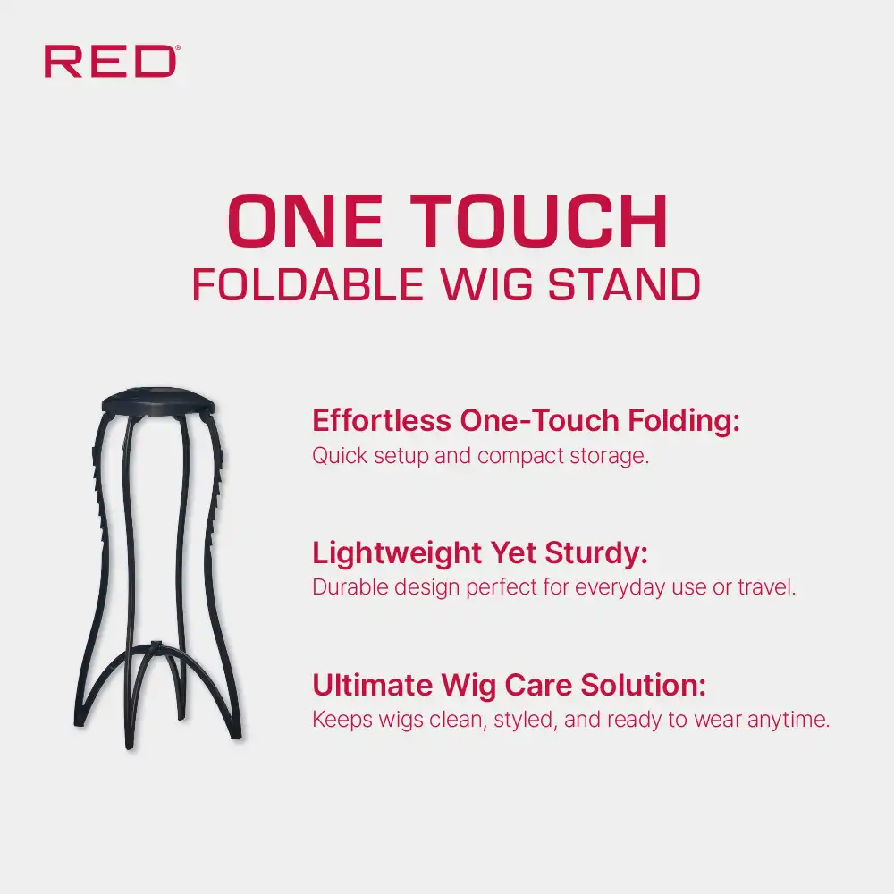 RED by KISS One Touch Foldable Wig Stand - Image 2