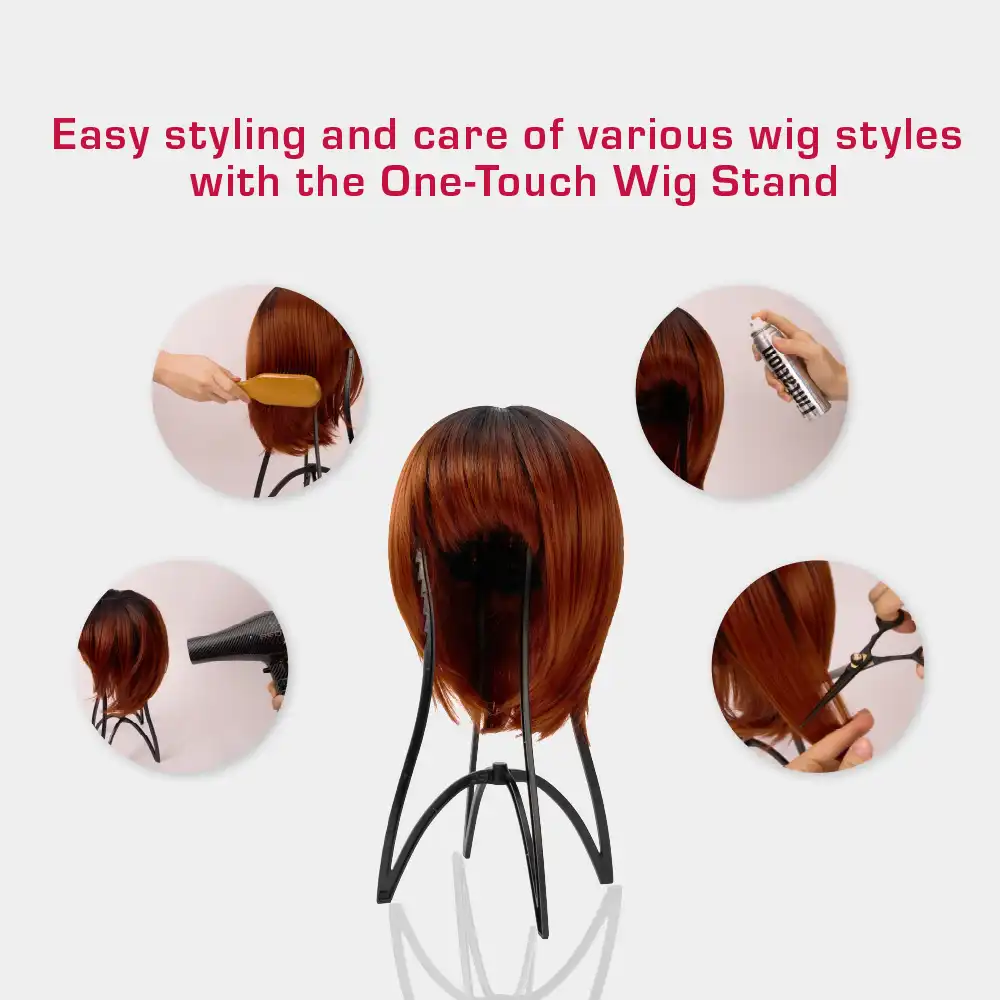 RED by KISS One Touch Foldable Wig Stand - Image 4