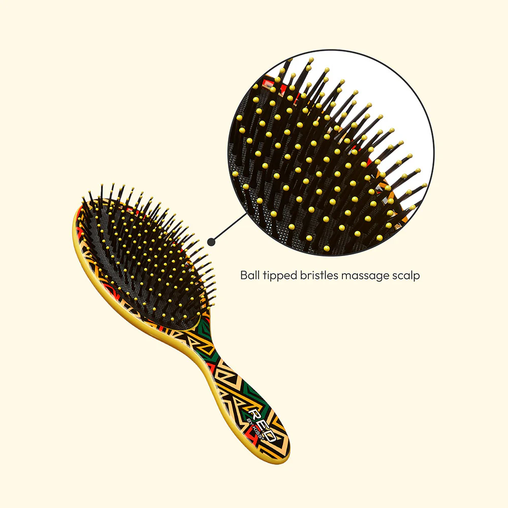 RED by KISS Oval Designed Brush - Bold Geometric - Image 4