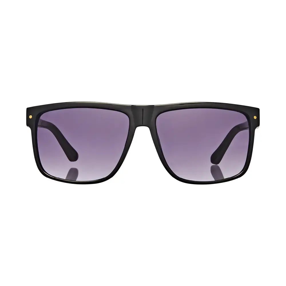 Mad Shade Oversized Black Square Rectangle Sunglasses with Gradient UV400 Lenses - 90s Street Style #11 - Image 5