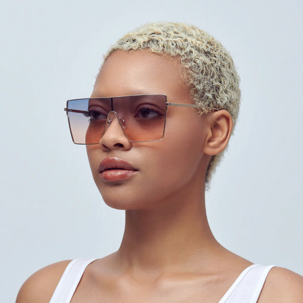 Mad Shade Oversized Flat Top Gradient Sunglasses #53 - Image 3