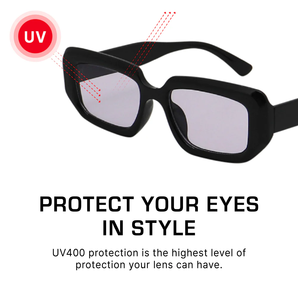 Mad Shade Oversized Square Black Sunglasses #17 - Image 5