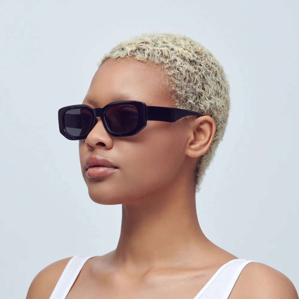 Mad Shade Oversized Square Black Sunglasses #18 - Image 4