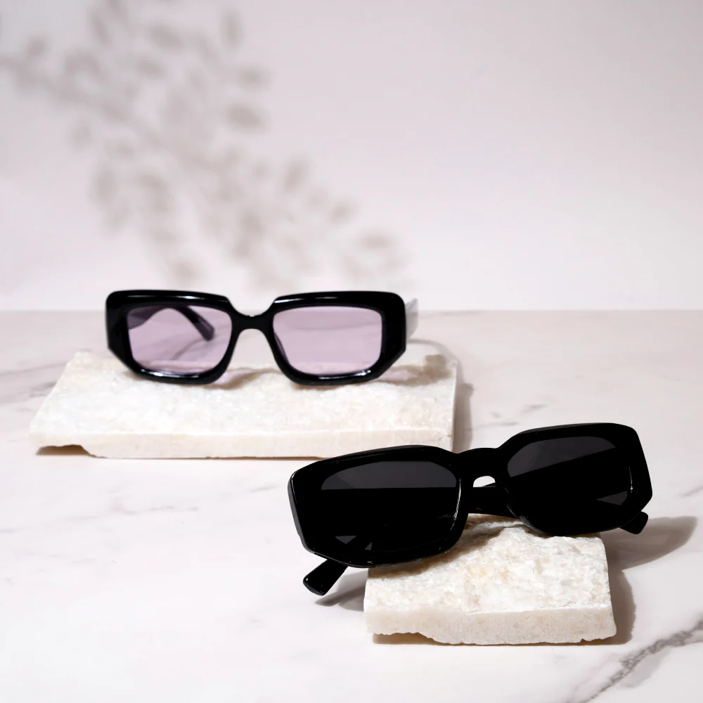 Mad Shade Oversized Square Black Sunglasses #18 - Image 7