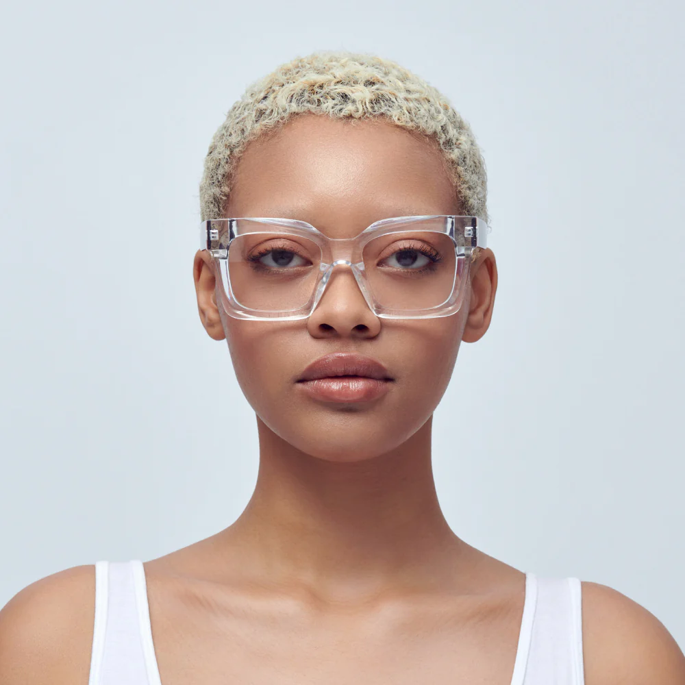 Mad Shade Oversized Square Clear Eyeglasses #22 - Image 3