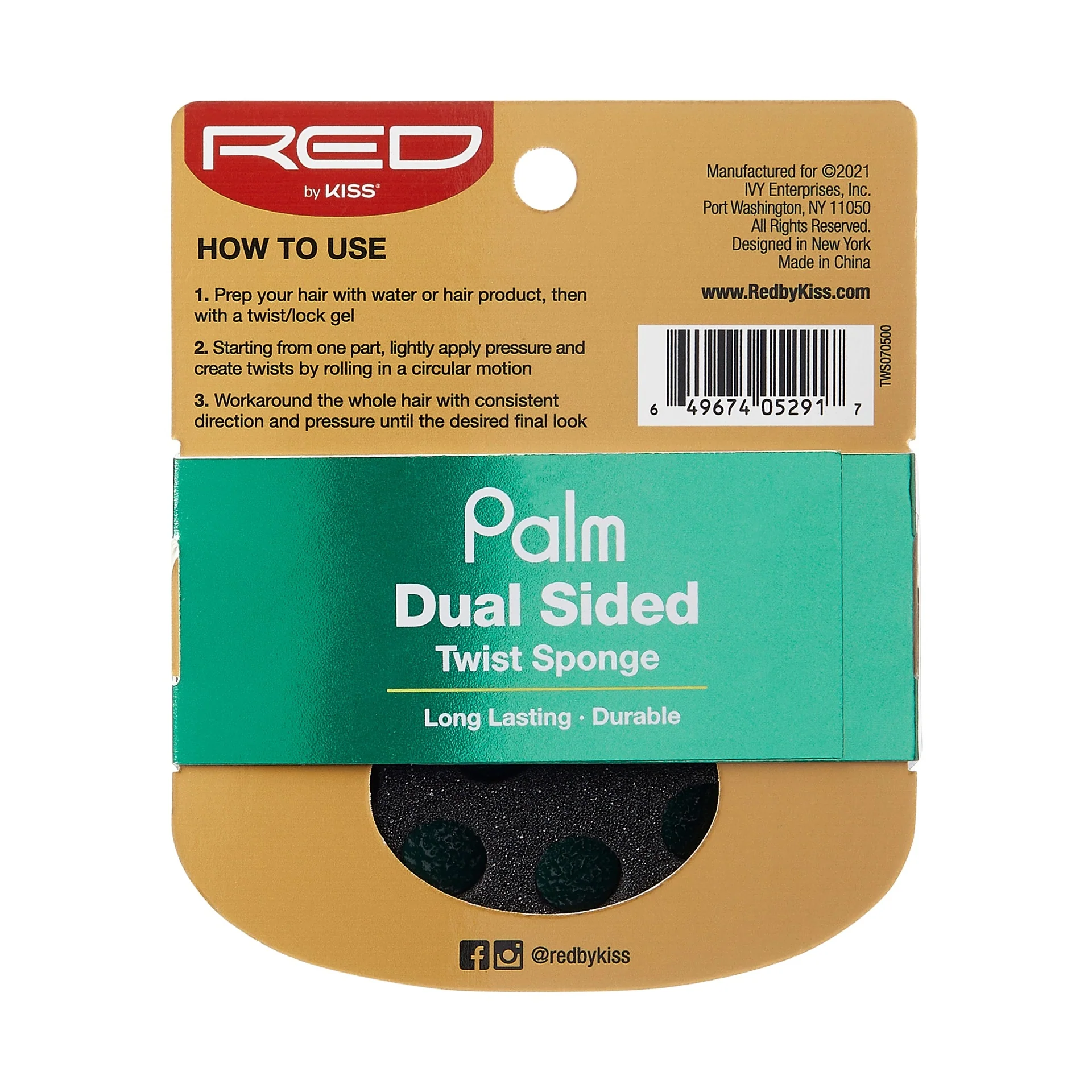 RED by KISS Palm Dual Sided Twist Sponge - Image 5