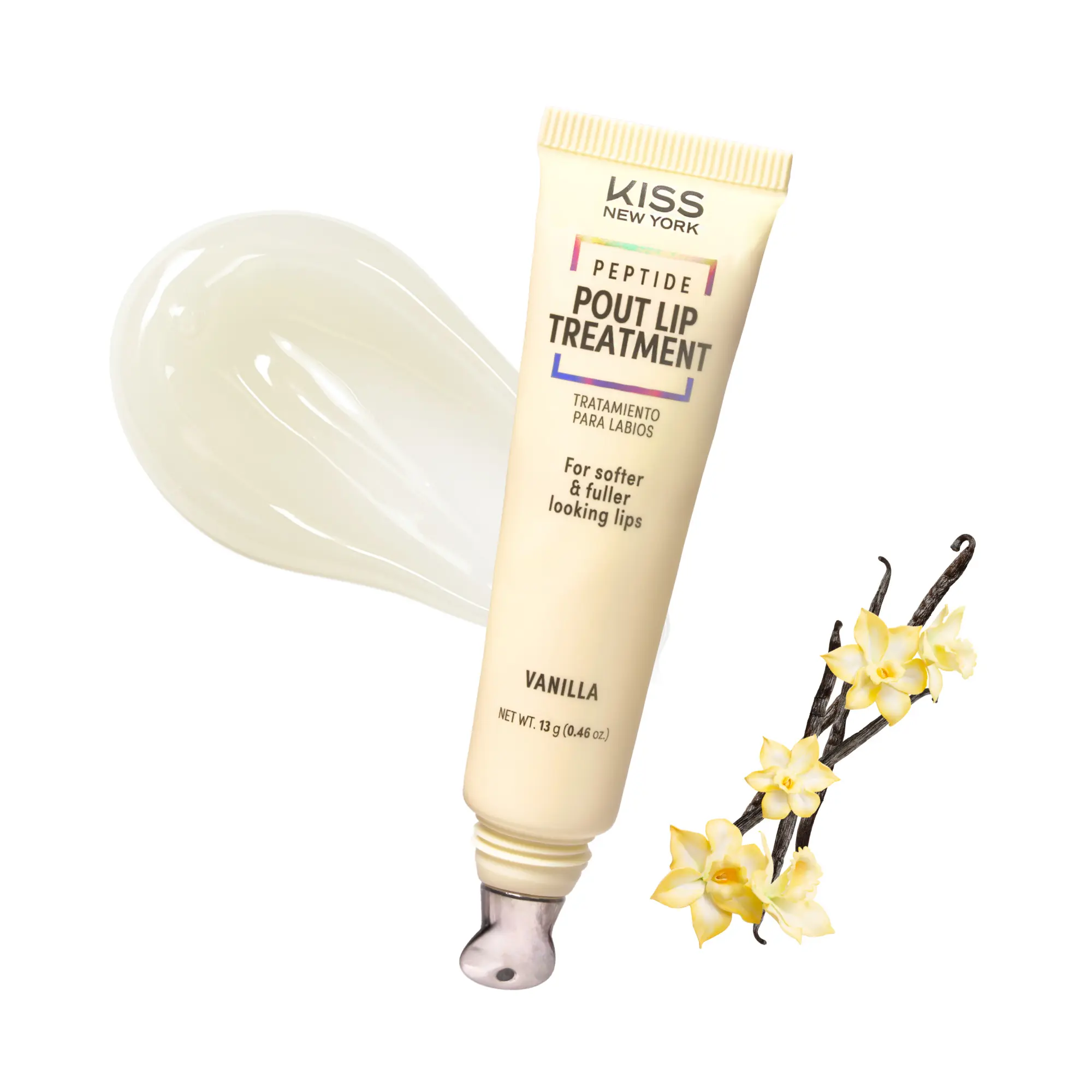 KISS NEW YORK Peptide Pout Lip Treatment – Hydrating Gloss with Cooling Metal Tip - Image 2