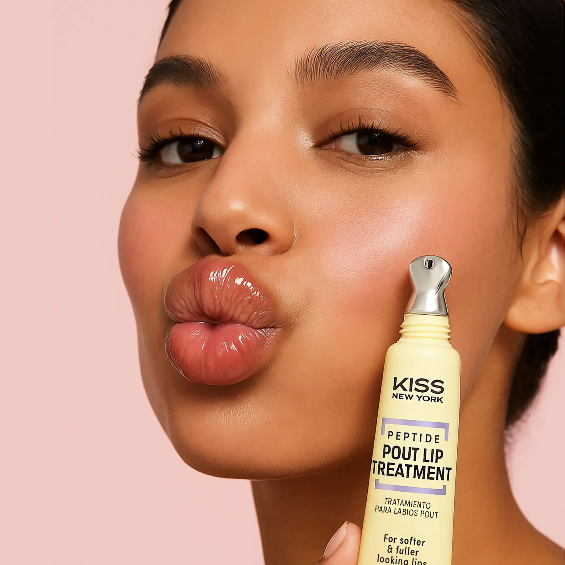 KISS NEW YORK Peptide Pout Lip Treatment – Hydrating Gloss with Cooling Metal Tip - Image 51