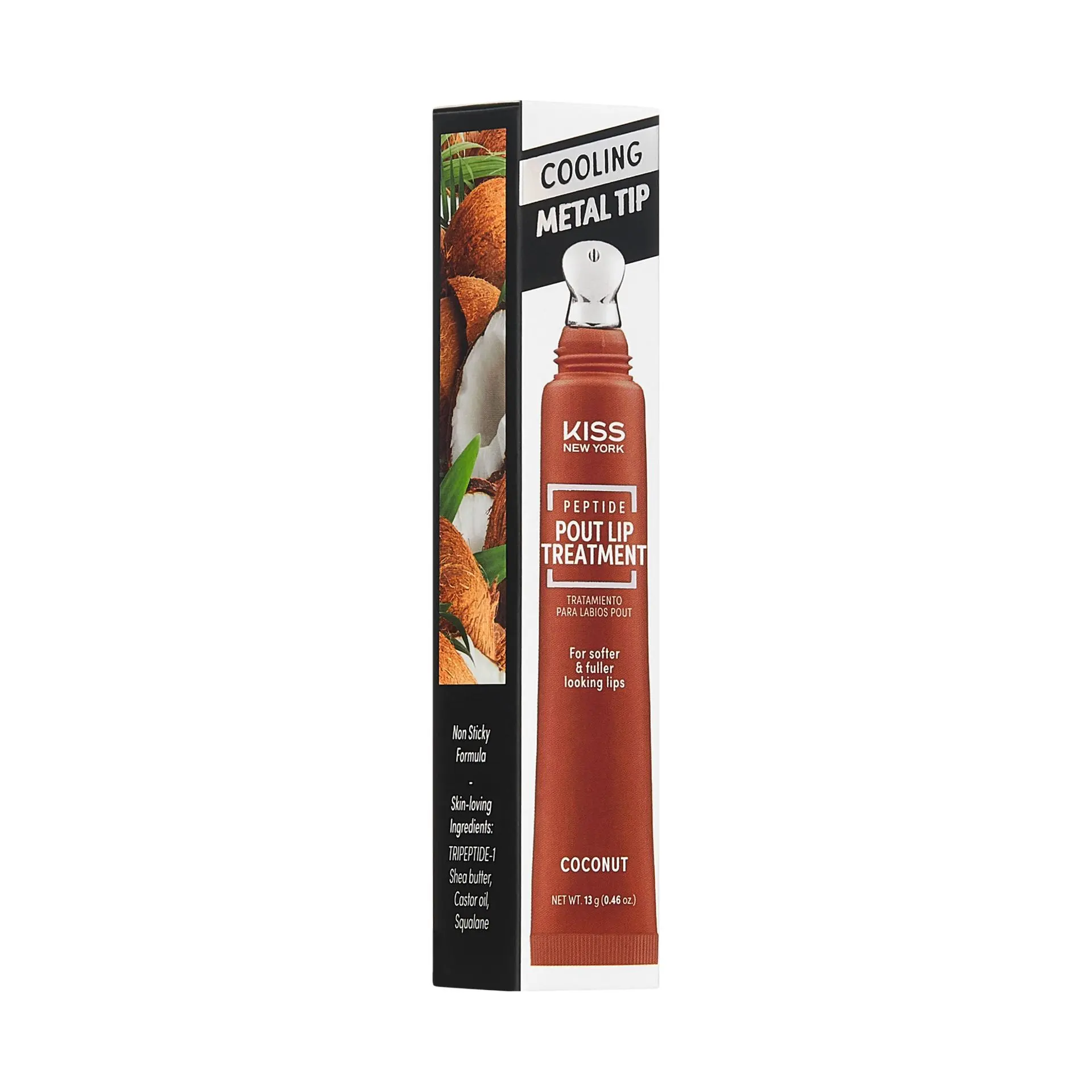 KISS NEW YORK Peptide Pout Lip Treatment – Hydrating Gloss with Cooling Metal Tip - Image 77