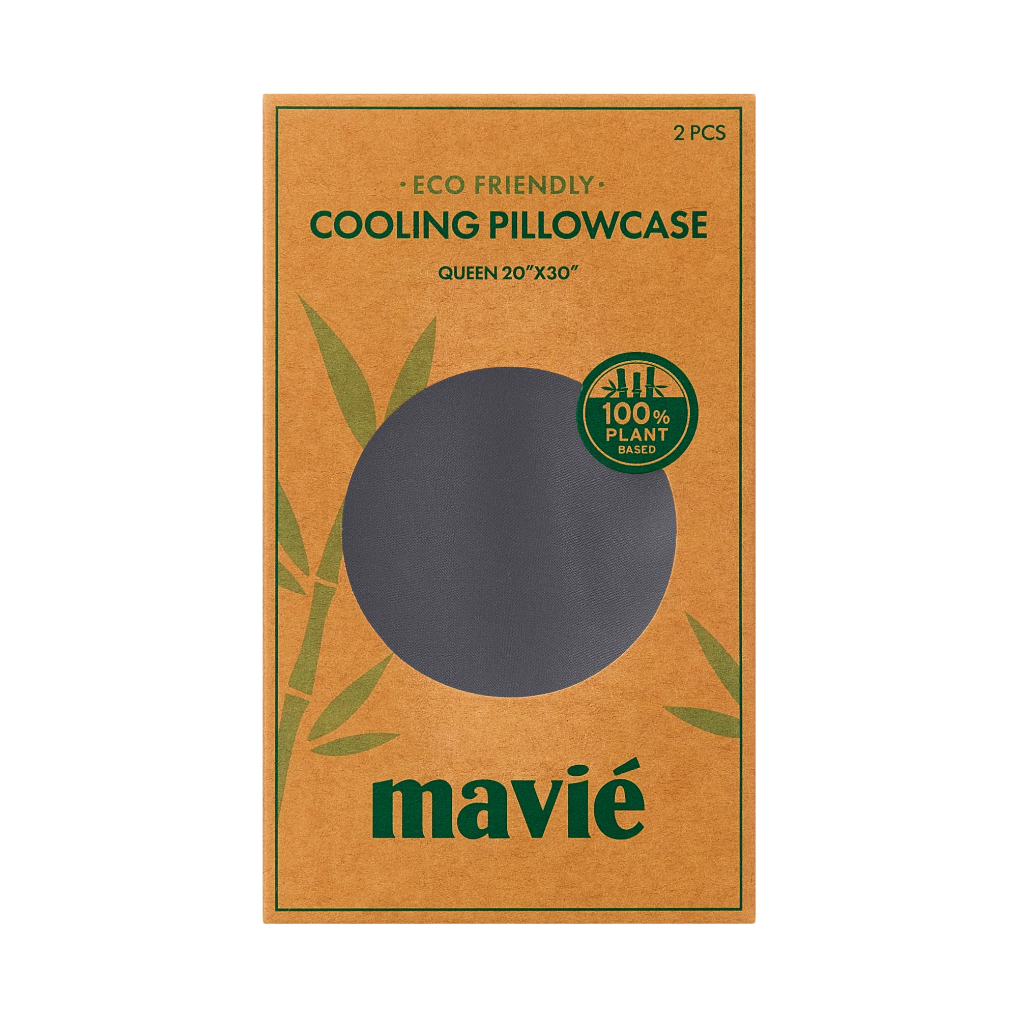 Mavié Plant-Derived Cooling Viscose Pillowcases (Set of 2) – Moisture-Wicking & Hair Protection - Image 4