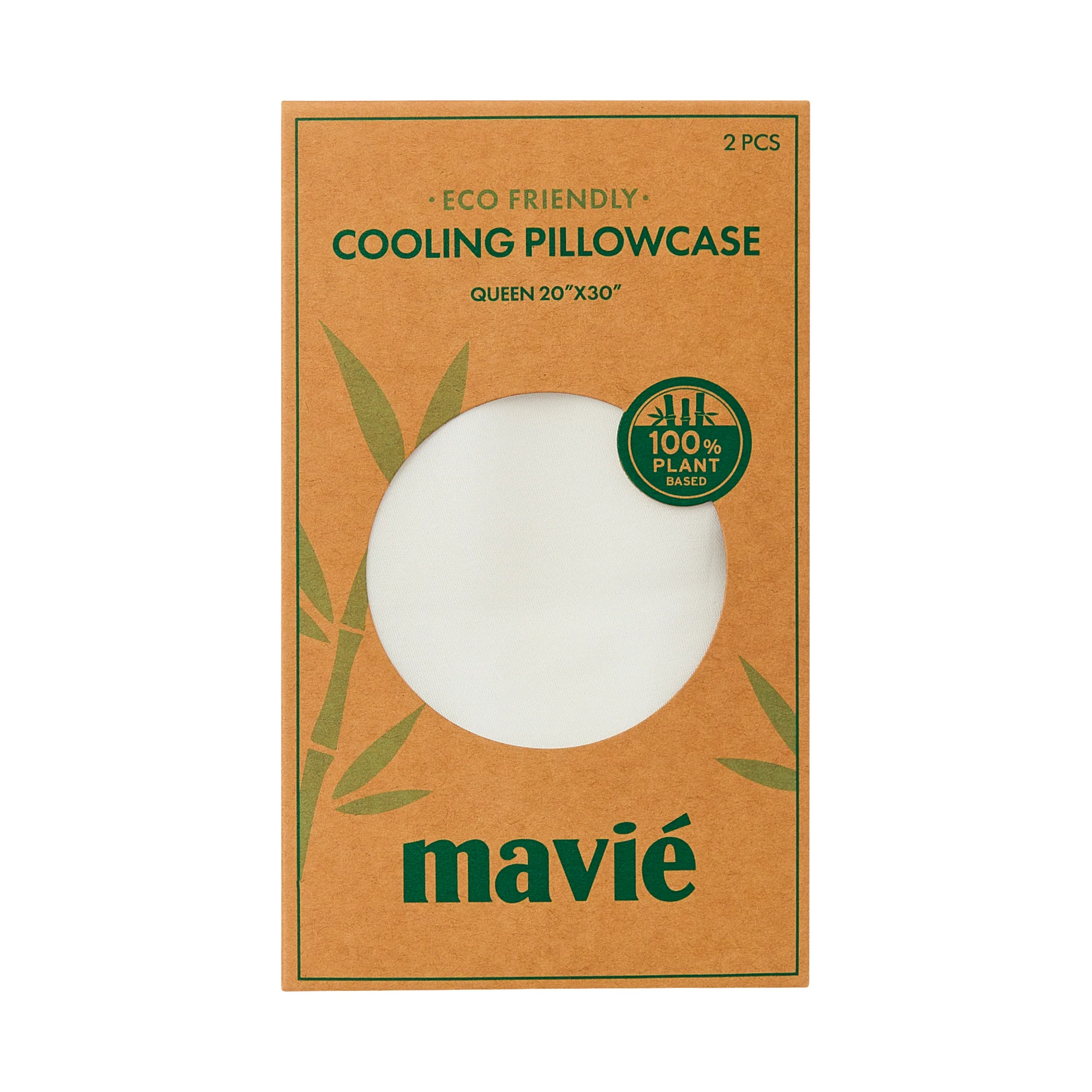 Mavié Plant-Derived Cooling Viscose Pillowcases (Set of 2) – Moisture-Wicking & Hair Protection - Image 8