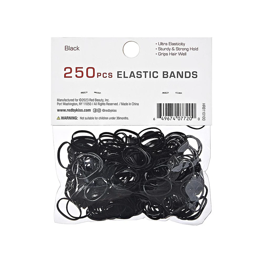 RED by KISS Plastic Elastic Hair Band (250pcs) - Image 10