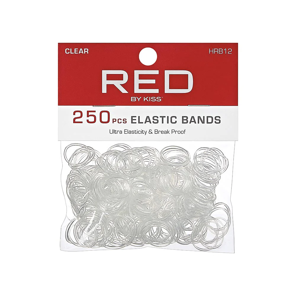 RED by KISS Plastic Elastic Hair Band (250pcs) - Image 3